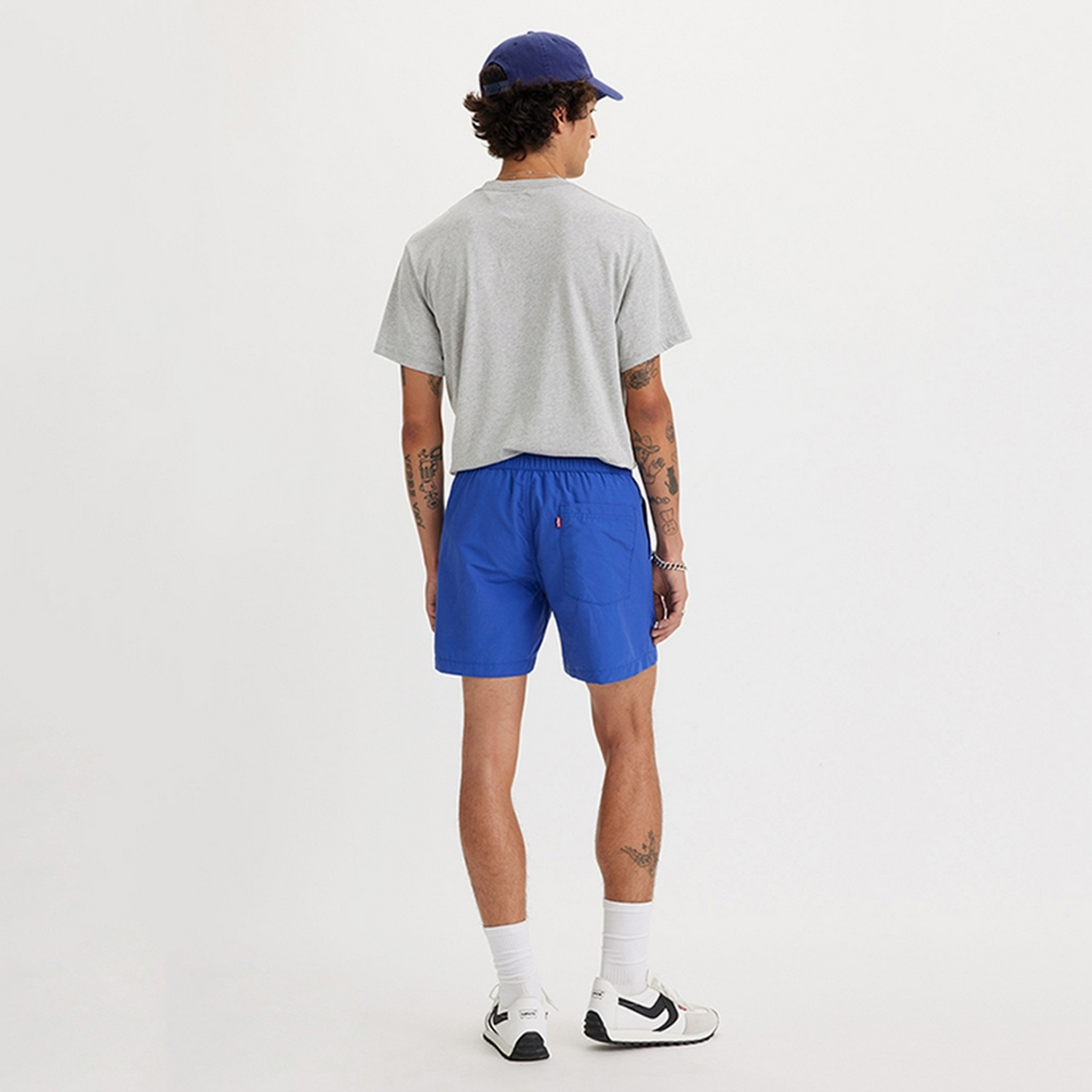 Levi's Plain Mid-Rise Drawstring Men's Shorts-men-clothing-bottoms-shorts-image-2