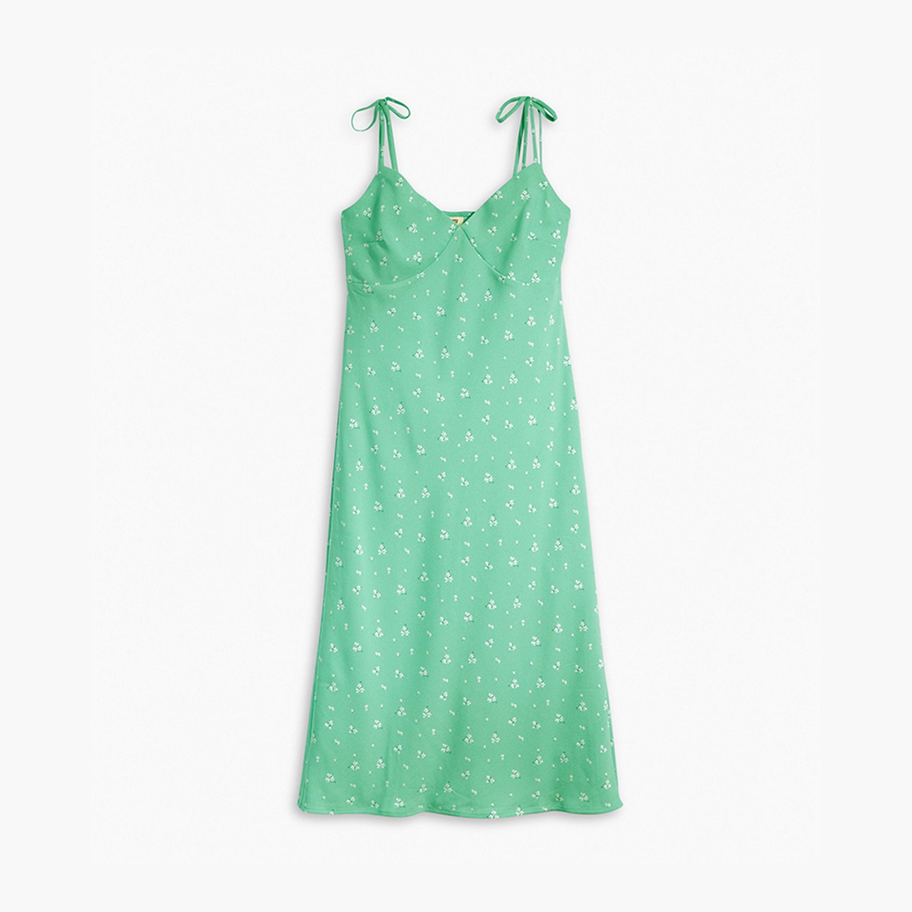 Levi's Green Floral A-Line Midi Women's Dress-women-clothing-dresses-image-4