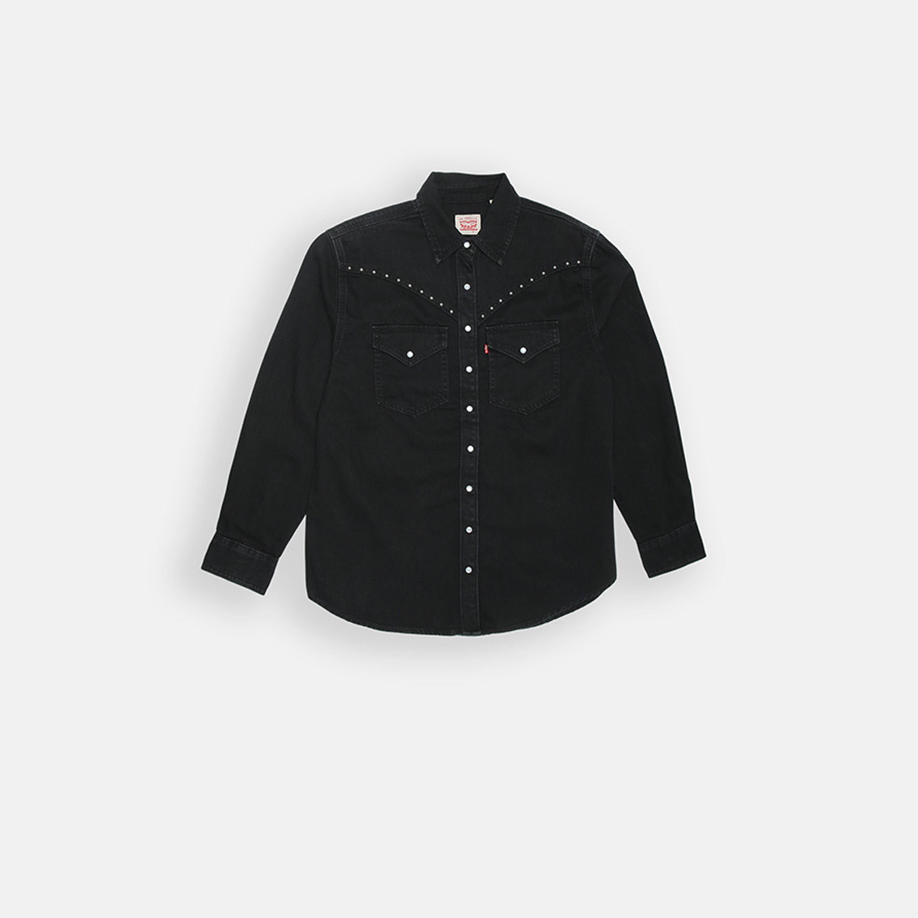 Levi's Women's Buttoned Collared Long Sleeves Denim Shirt-women-clothing-shirtsandblouses-shirts-image-2