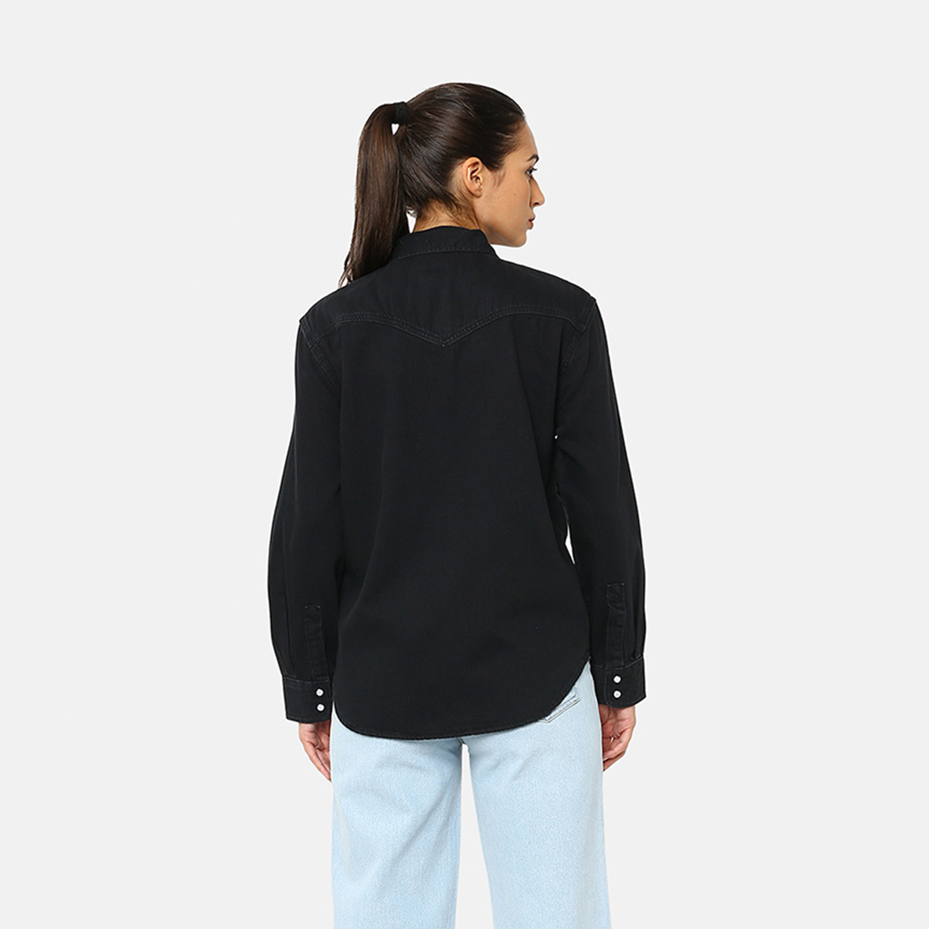 Levi's Women's Buttoned Collared Long Sleeves Denim Shirt-women-clothing-shirtsandblouses-shirts-image-3