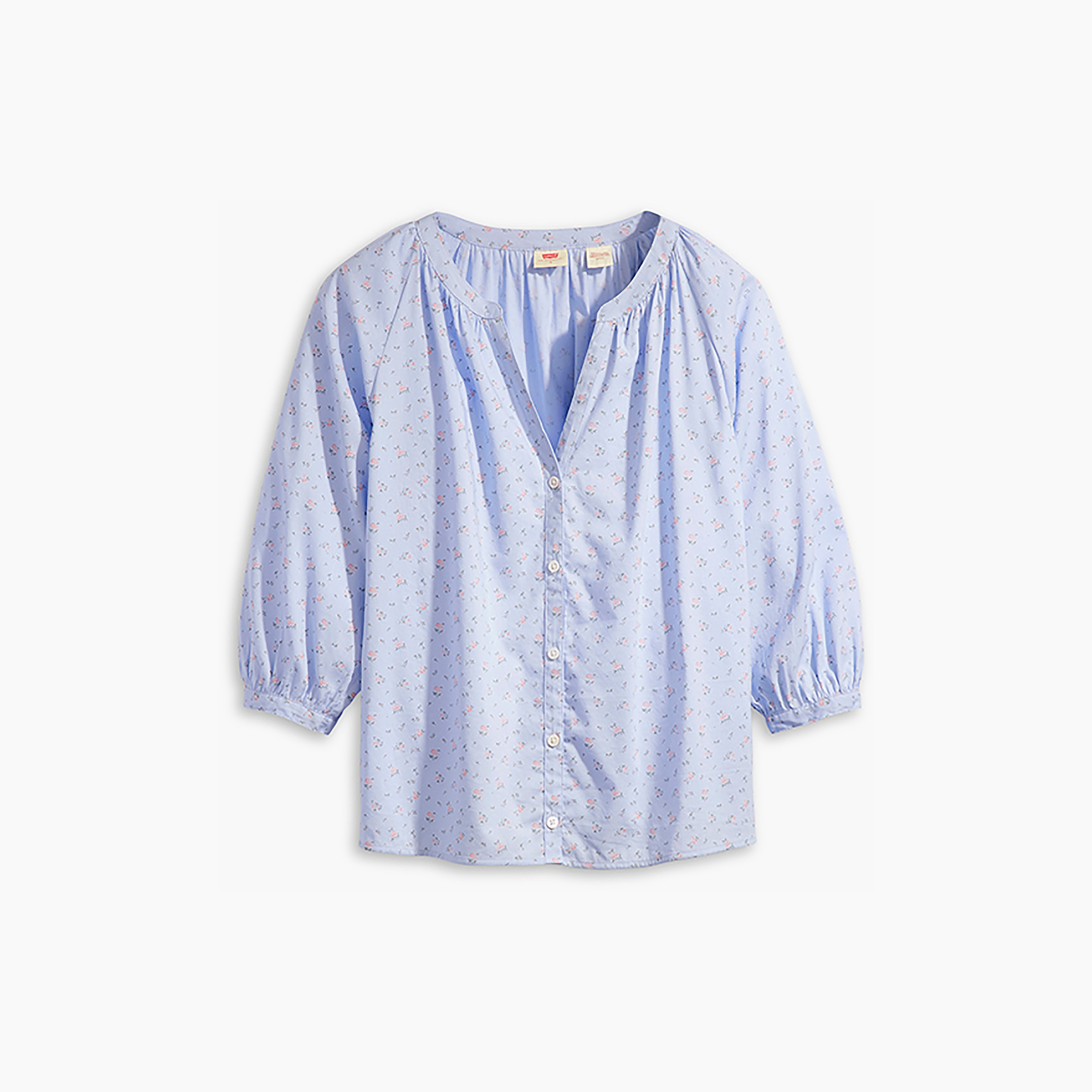 Levi's Printed Split Neck Three-Quarter Sleeves Top-women-clothing-shirtsandblouses-blouses-image-2