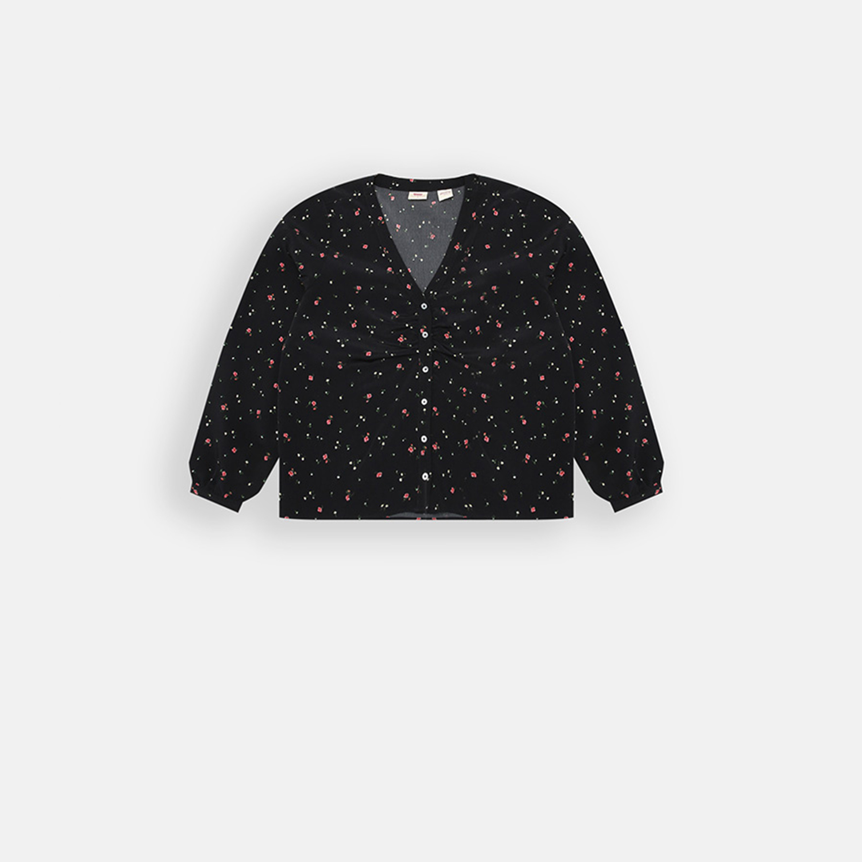 Levi's Women's Floral V-neck Long Sleeves Blouses-women-clothing-shirtsandblouses-blouses-image-2