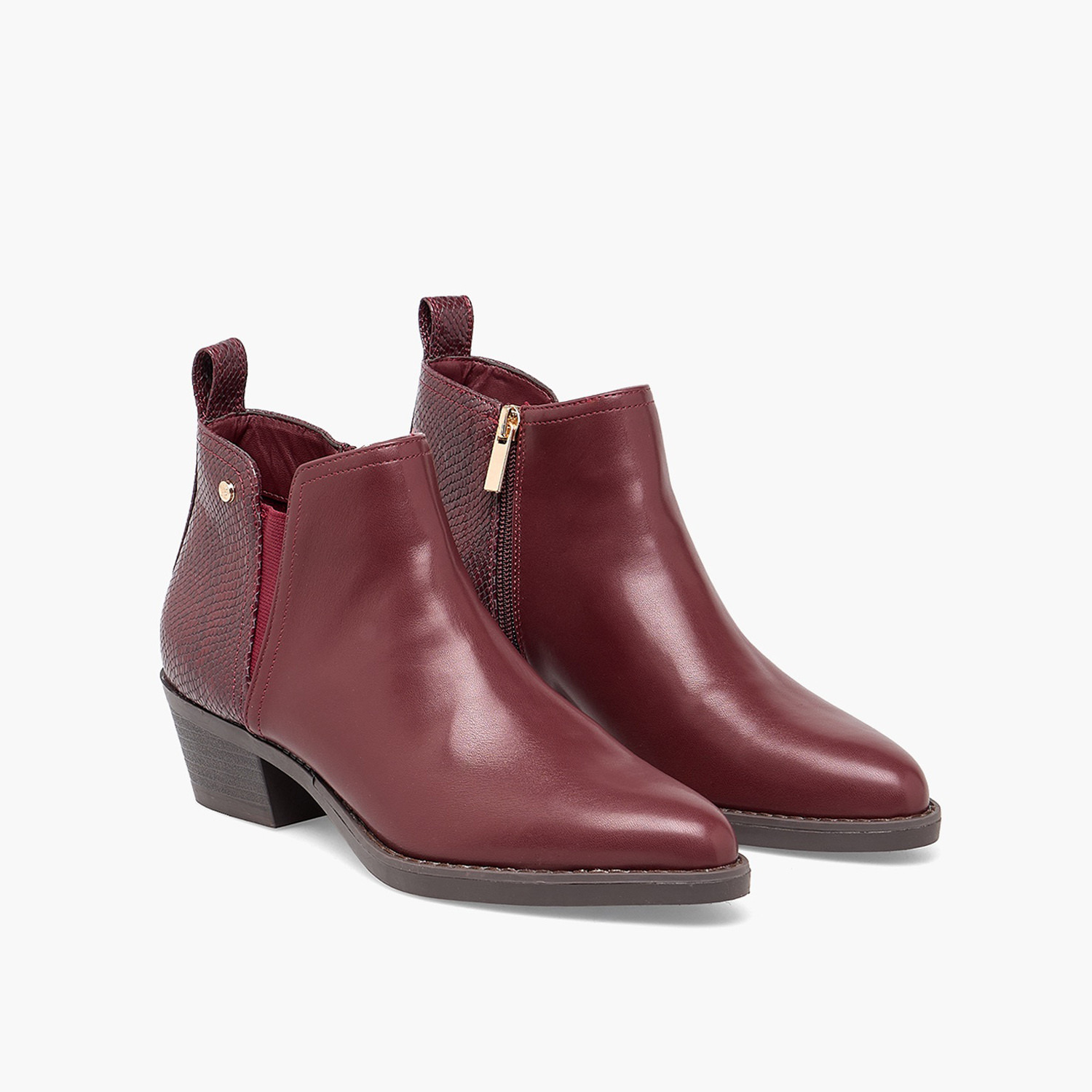 حذاء للنساء بطول الكاحل وكعب عريض من فلورا بيلا-women-shoes-boots-image-1