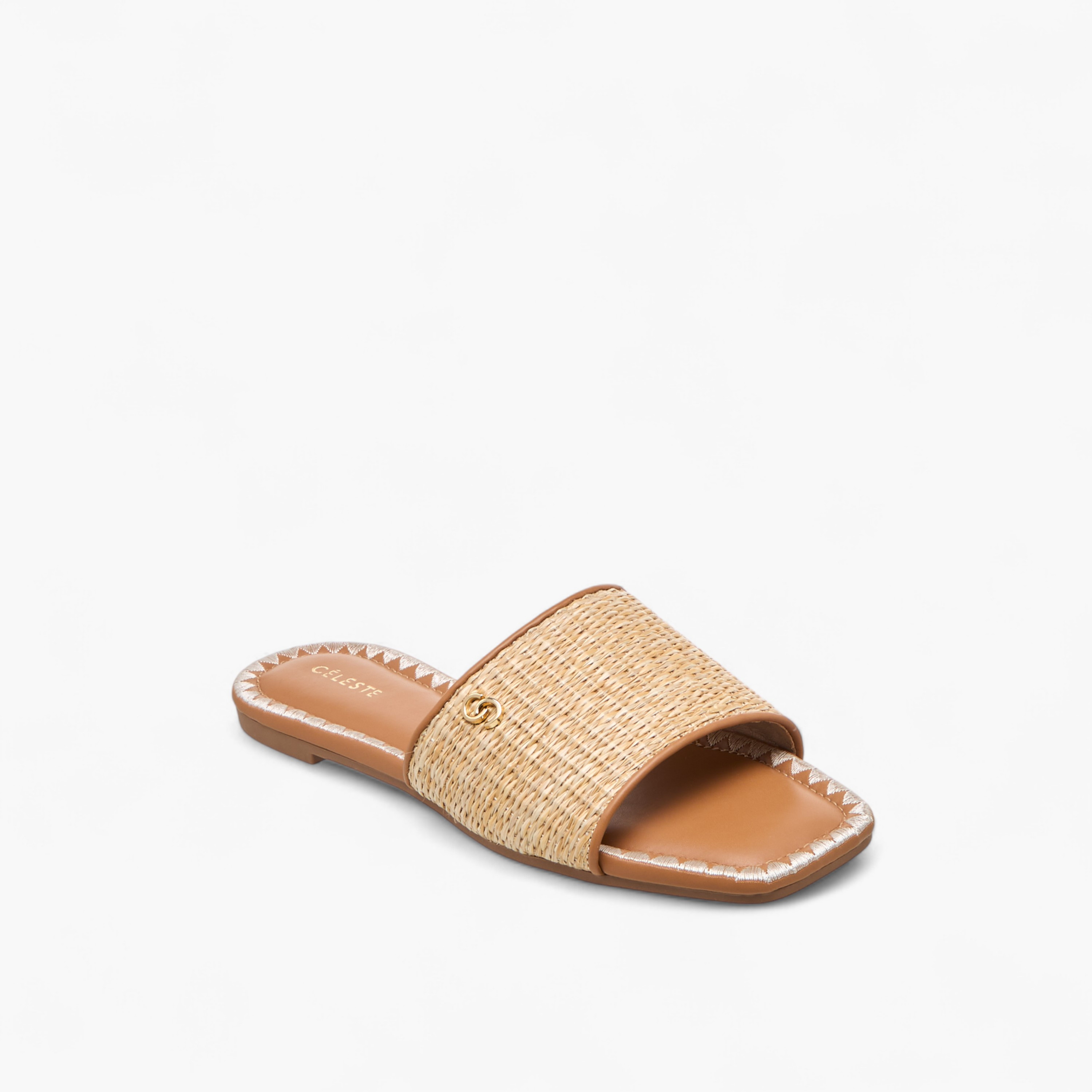 Celeste Women's Textured Slip-On Flat Sandals-women-shoes-flats-sandals-image-2