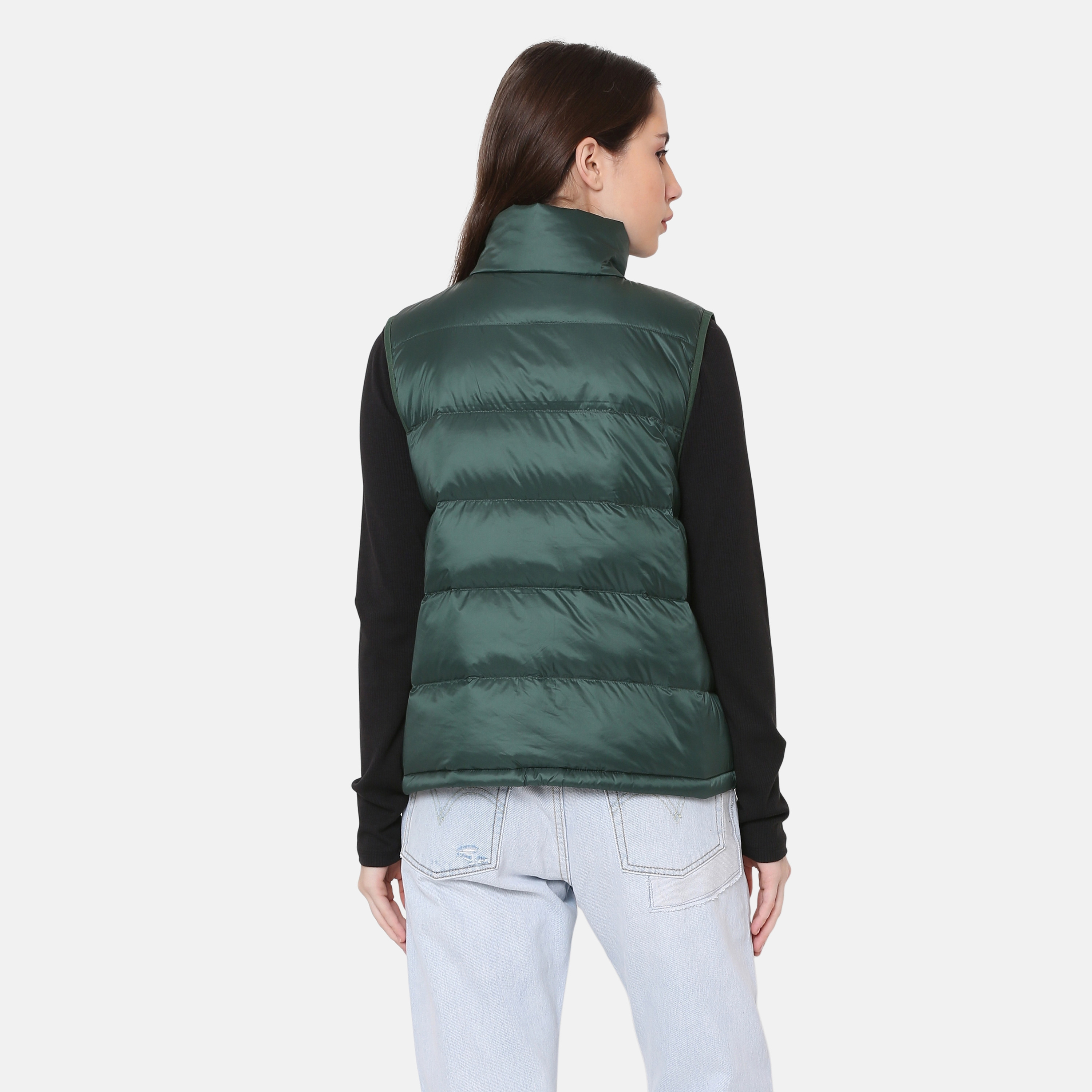 Levi's Quilted High Neck Women's Vest Puffer Jackets-women-winterwear-coatsandjackets-jackets-image-3