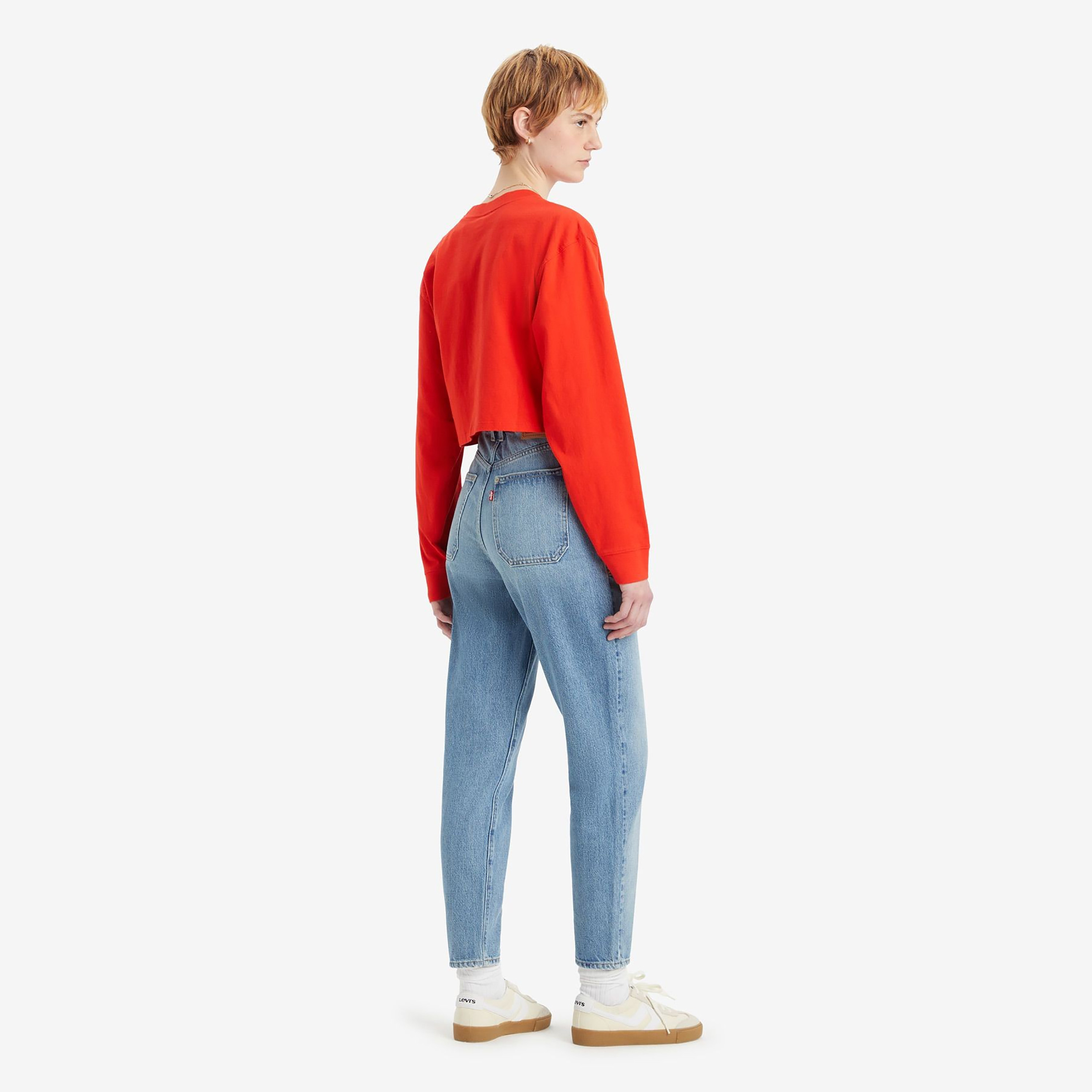  بنطلون جينز نسائي بقصة موم أزرق بأربعة جيوب، مقاس داخلي 31 من ليفايس-women-clothing-bottoms-jeans-image-4