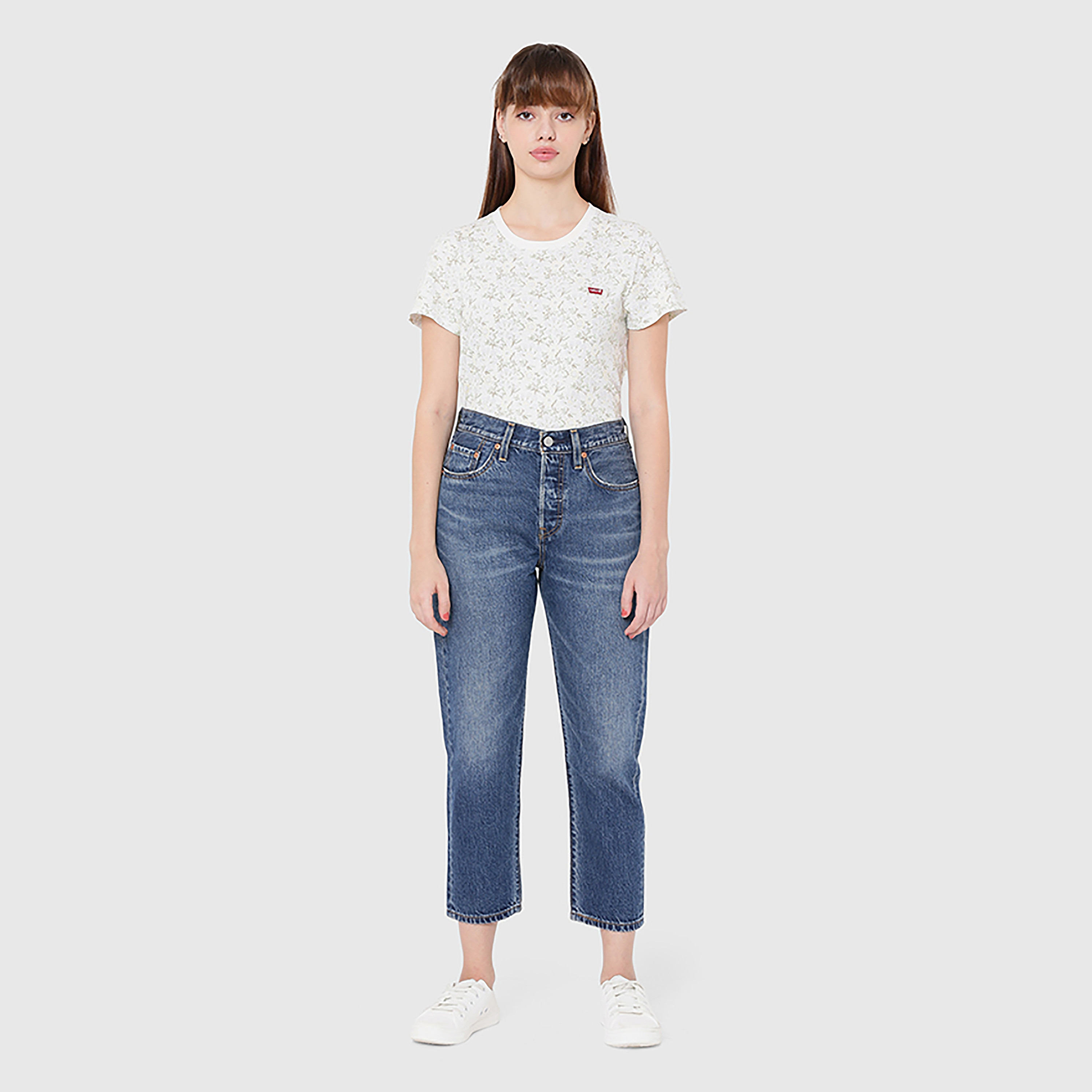 Levi's 501 Regular Fit Blue 5 Pockets Women's Jeans Inseam 30-women-clothing-bottoms-jeans-image-2