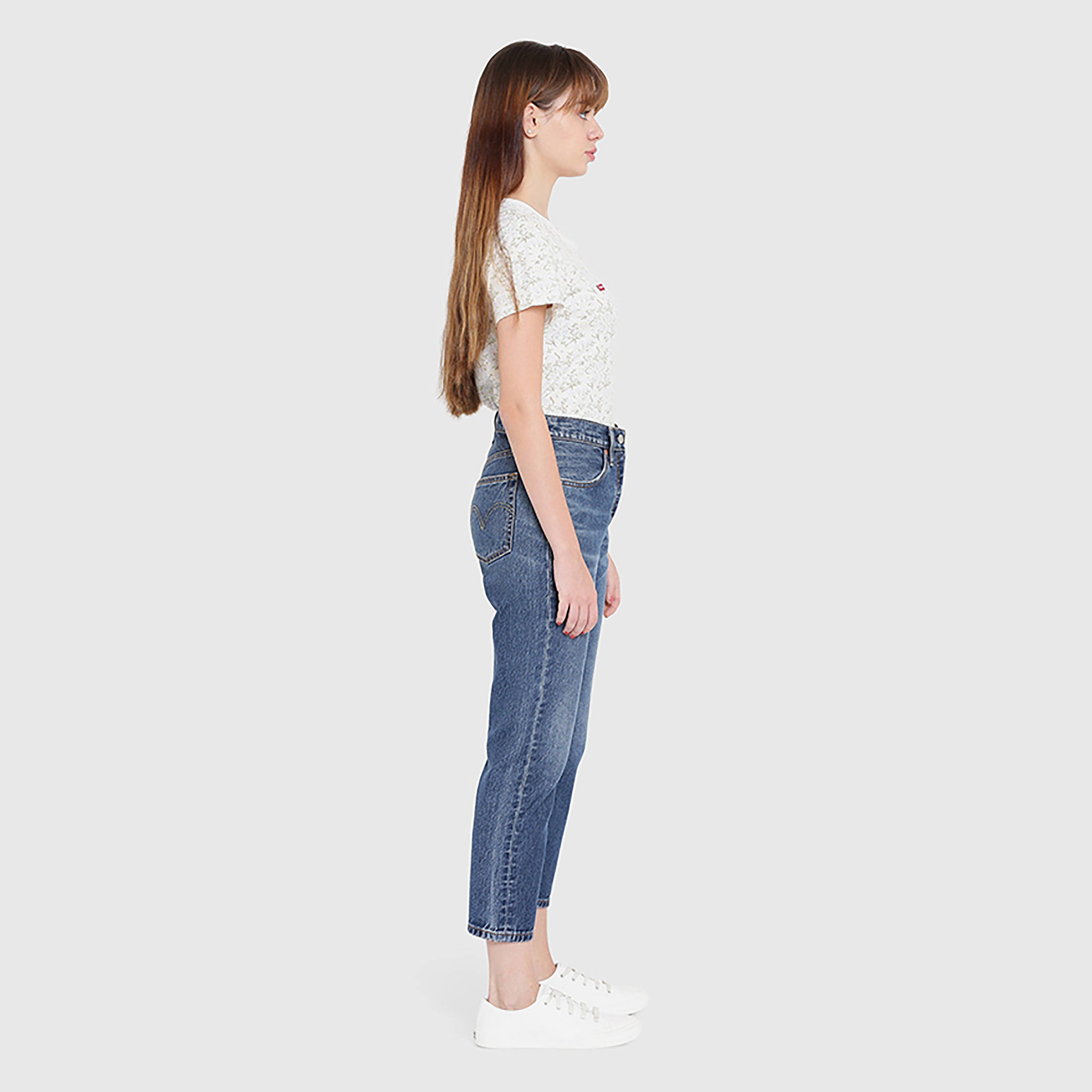 بنطلون جينز نسائي من Levi's 501 بمقاس عادي أزرق 5 جيوب درزة داخلية 30-women-clothing-bottoms-jeans-image-3