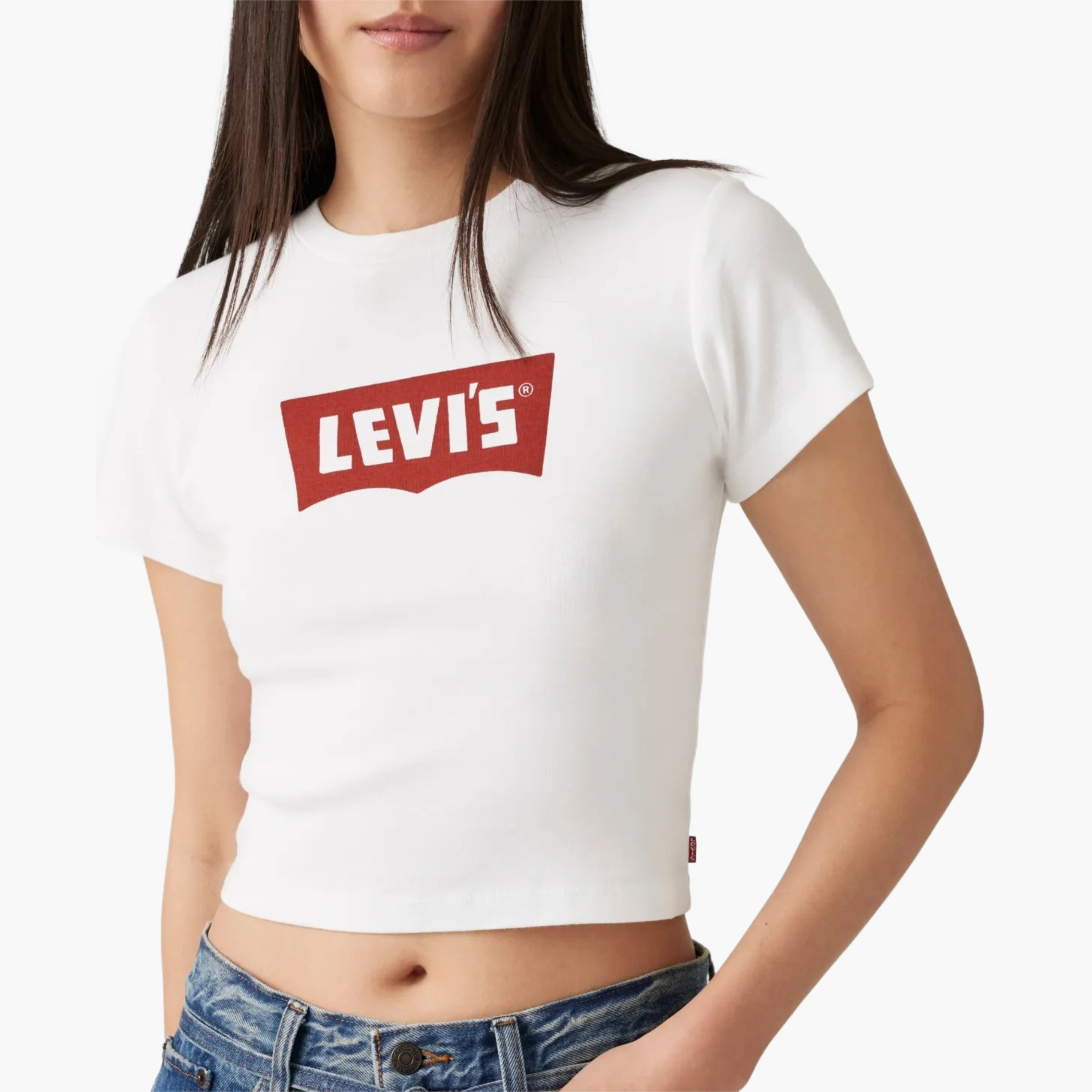 تي شيرت نسائي مطبوع برقبة دائرية وأكمام قصيرة من ليفايس-women-clothing-tshirts-image-3