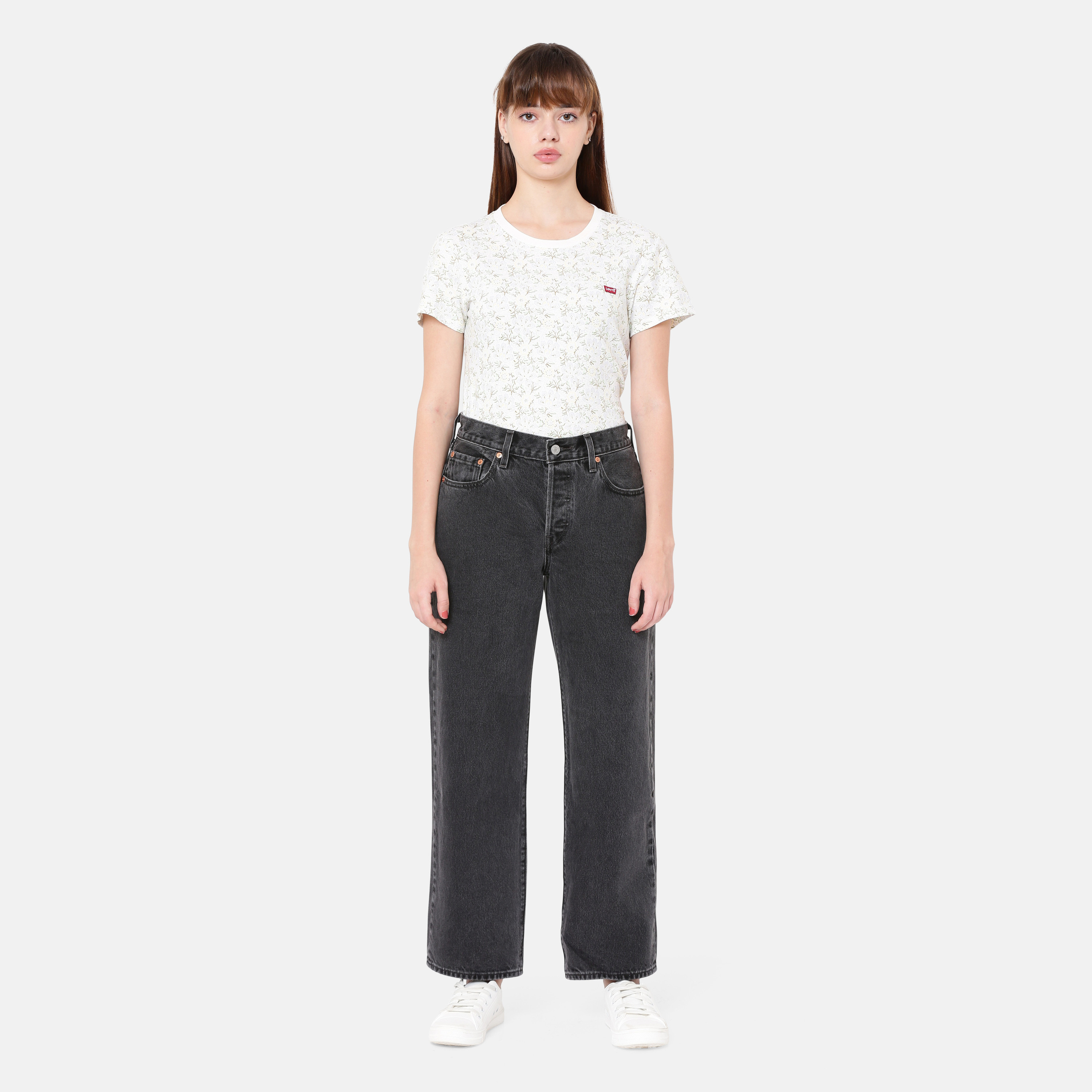 Levi's 501 90S Ankle Regular Fit Black 5 Pockets Women's Jeans-women-clothing-bottoms-jeans-image-2