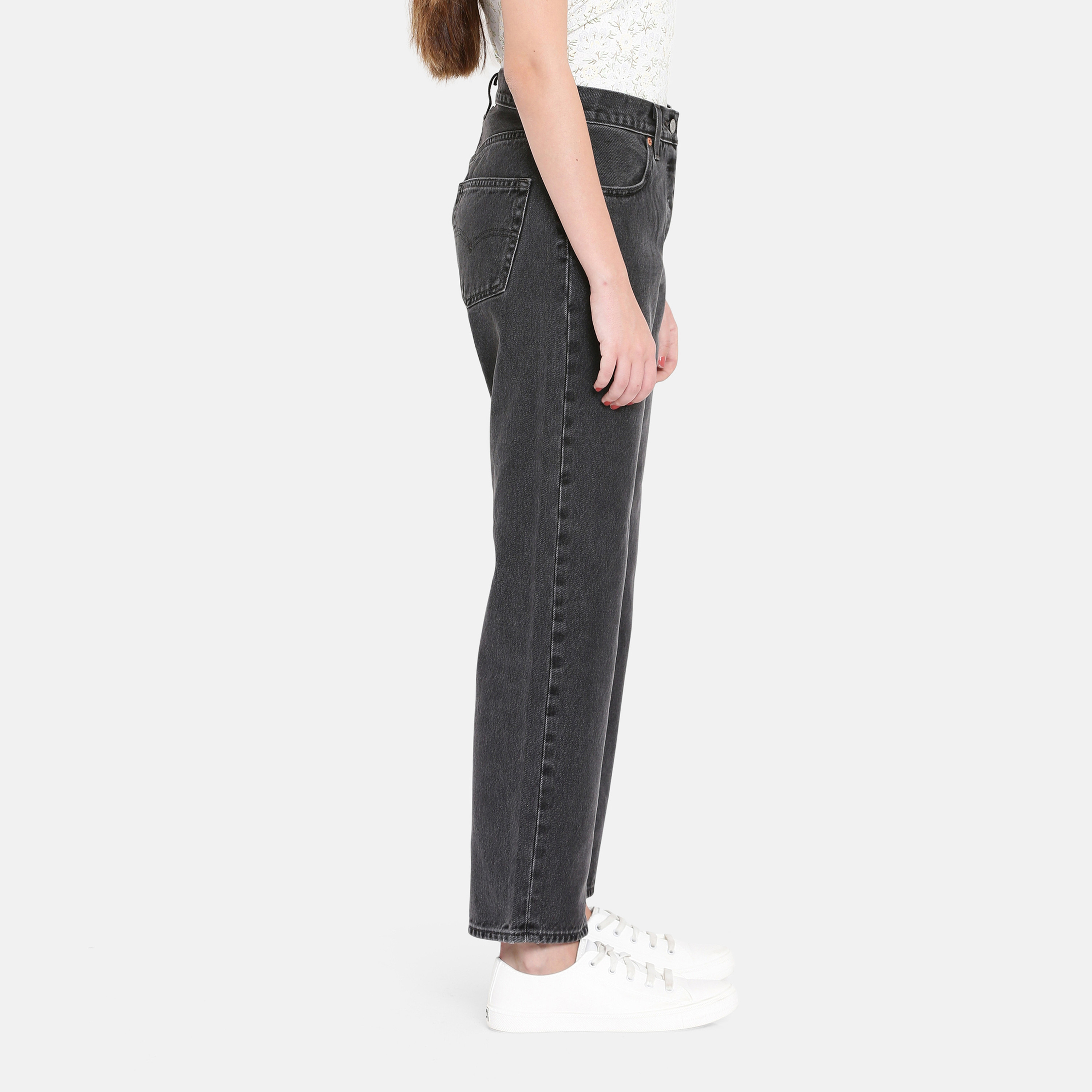 Levi's 501 90S Ankle Regular Fit Black 5 Pockets Women's Jeans-women-clothing-bottoms-jeans-image-3