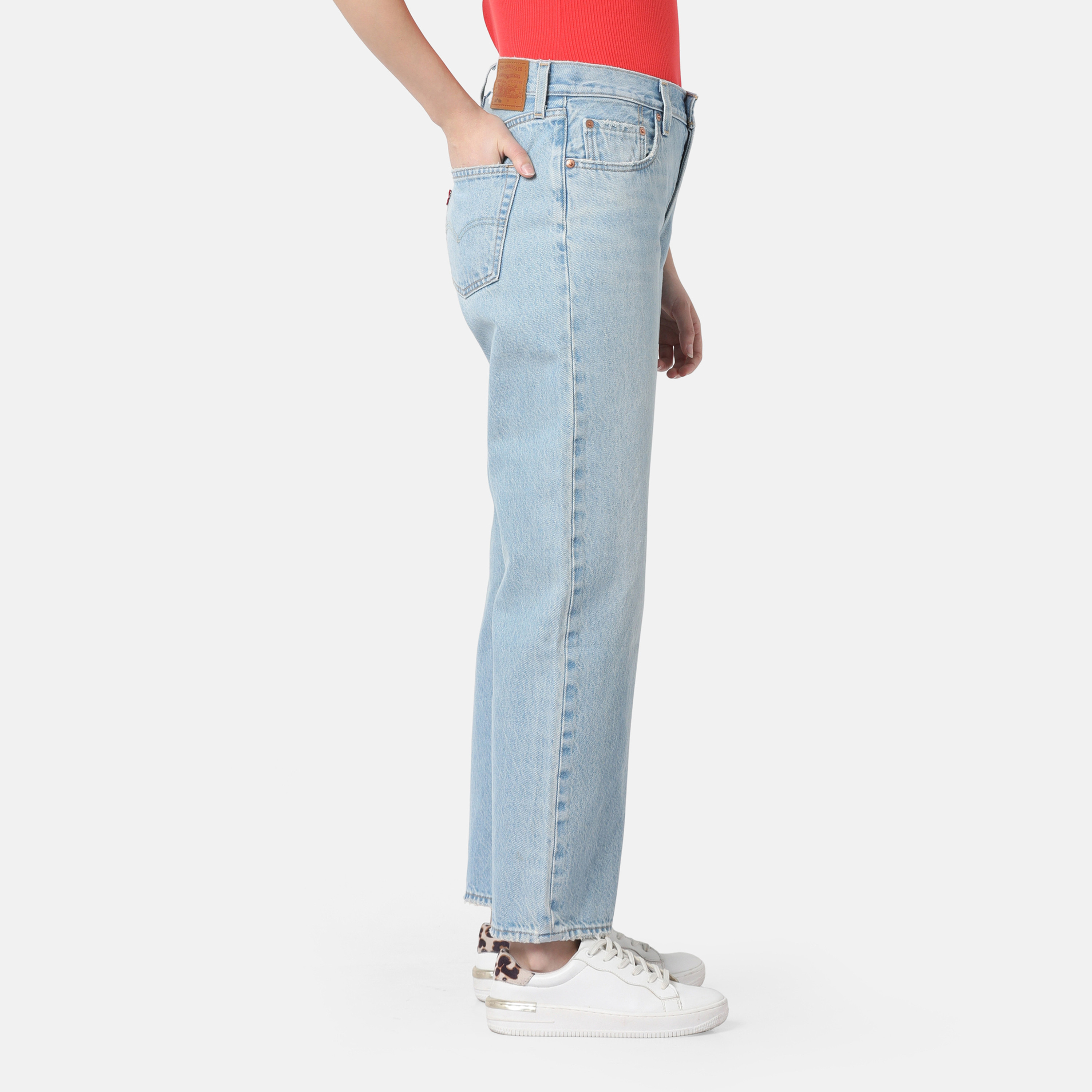 جينز نسائي من Levi's 501 90S بقصة عادية نيلي و5 جيوب للكاحل-women-clothing-bottoms-jeans-image-3