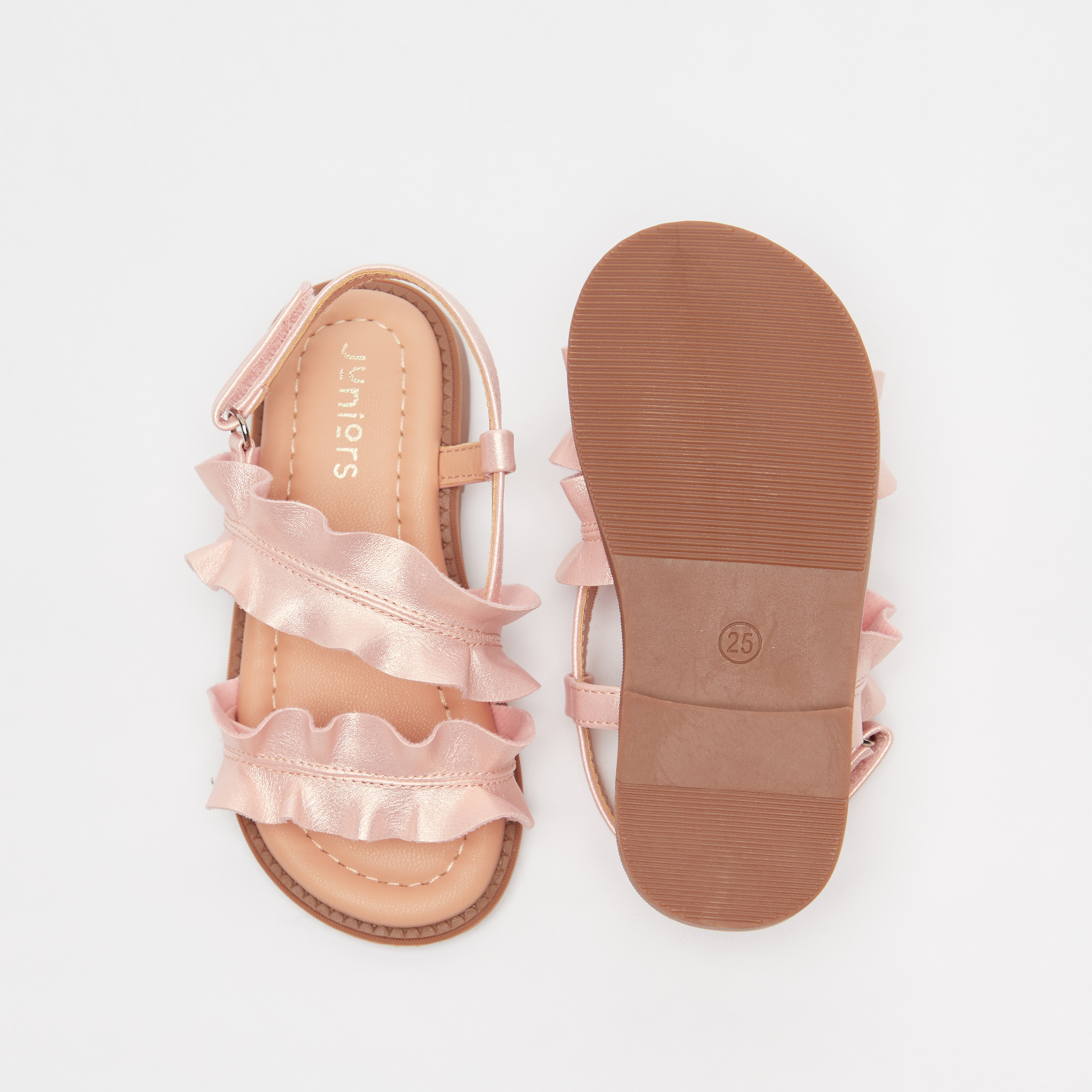 Frill on sale flat sandals