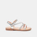 Little Missy Metallic Strappy Sandals with Hook and Loop Closure-Girl%27s Sandals-thumbnailMobile-0