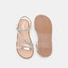 Little Missy Metallic Strappy Sandals with Hook and Loop Closure-Girl%27s Sandals-thumbnailMobile-4