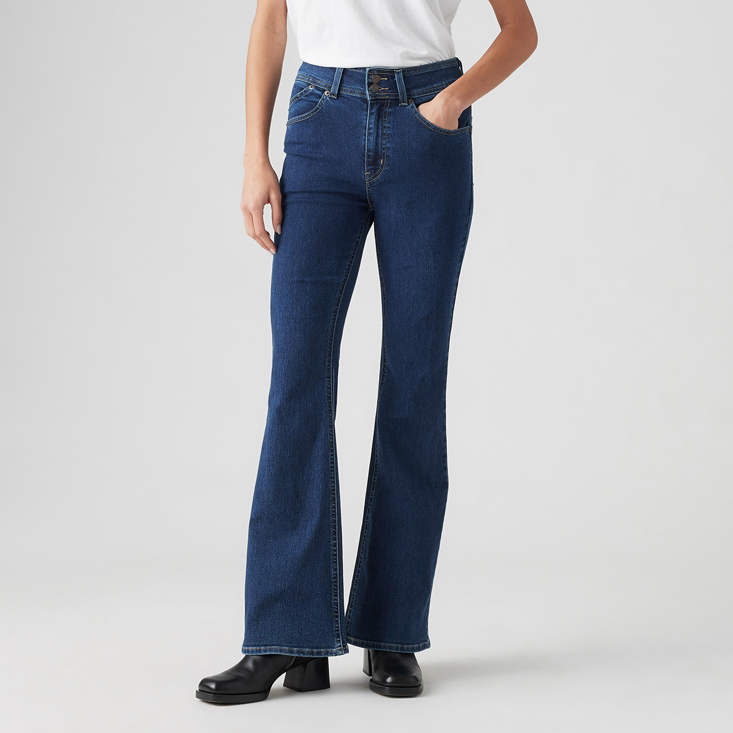 Levi's Retro 726 Wide Fit Indigo 4 Pockets Women's Jeans-women-clothing-bottoms-jeans-image-1