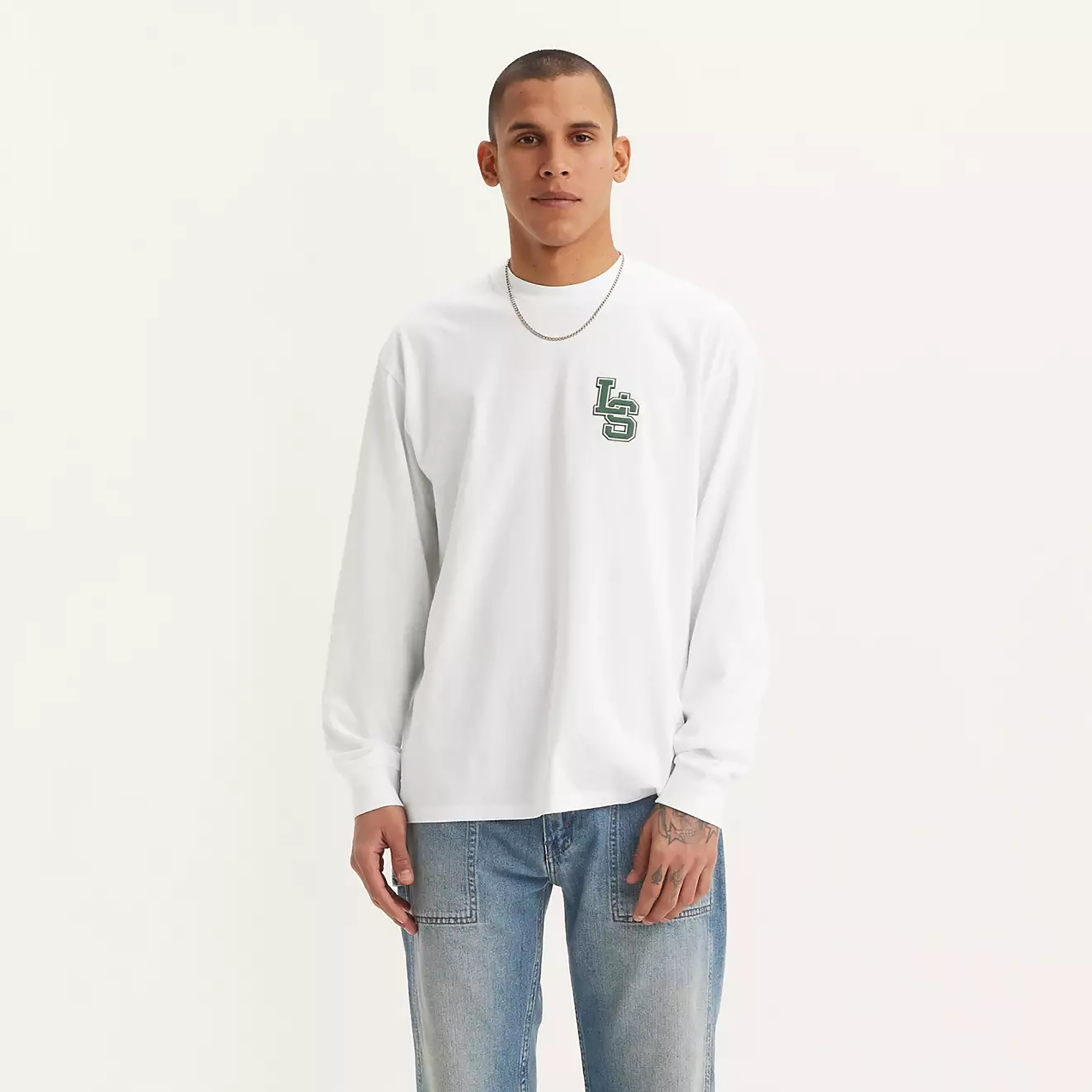 تي شيرت رجالي بأكمام طويلة ورقبة دائرية من ليفايس-men-clothing-tshirtsandpolos-tshirts-image-2
