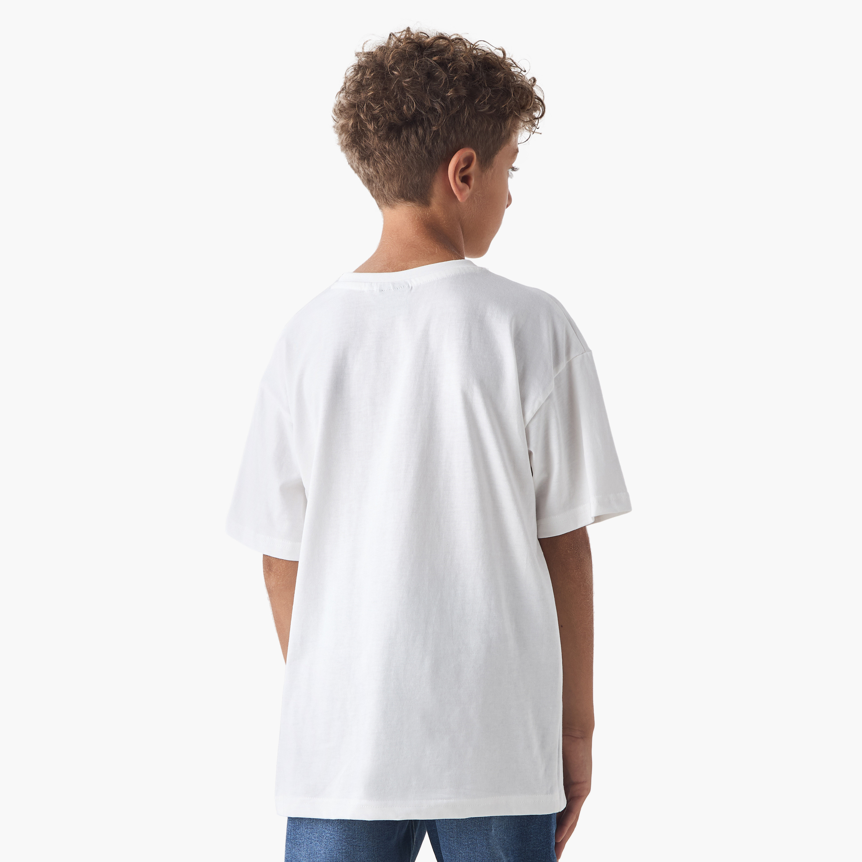 Sonic the Hedgehog Print Crew Neck T-shirt with Short Sleeves-boys-clothing-tshirtsandpolos-image-3