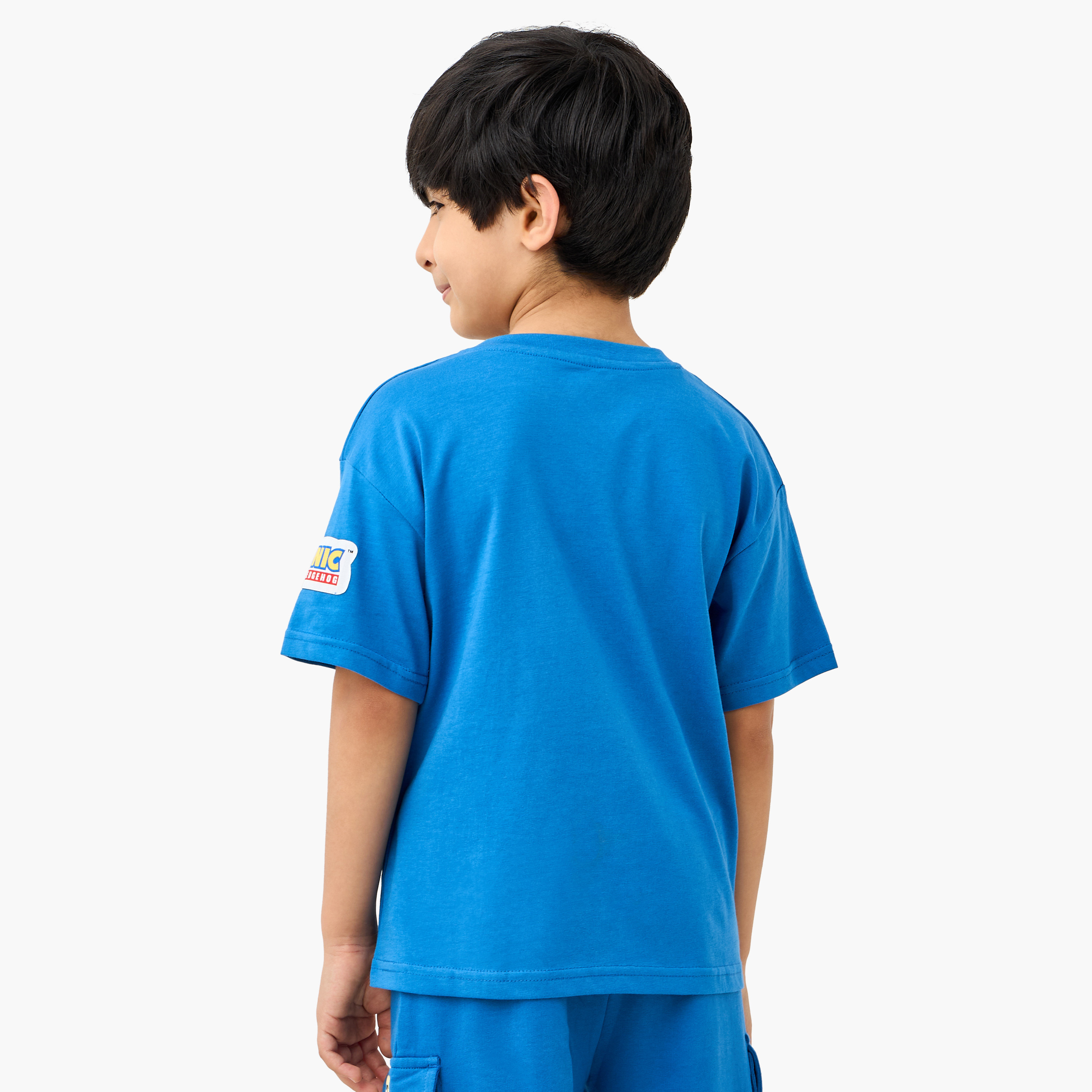 Sonic the Hedgehog Graphic Print T-shirt with Short Sleeves-boys-clothing-tshirtsandpolos-image-3