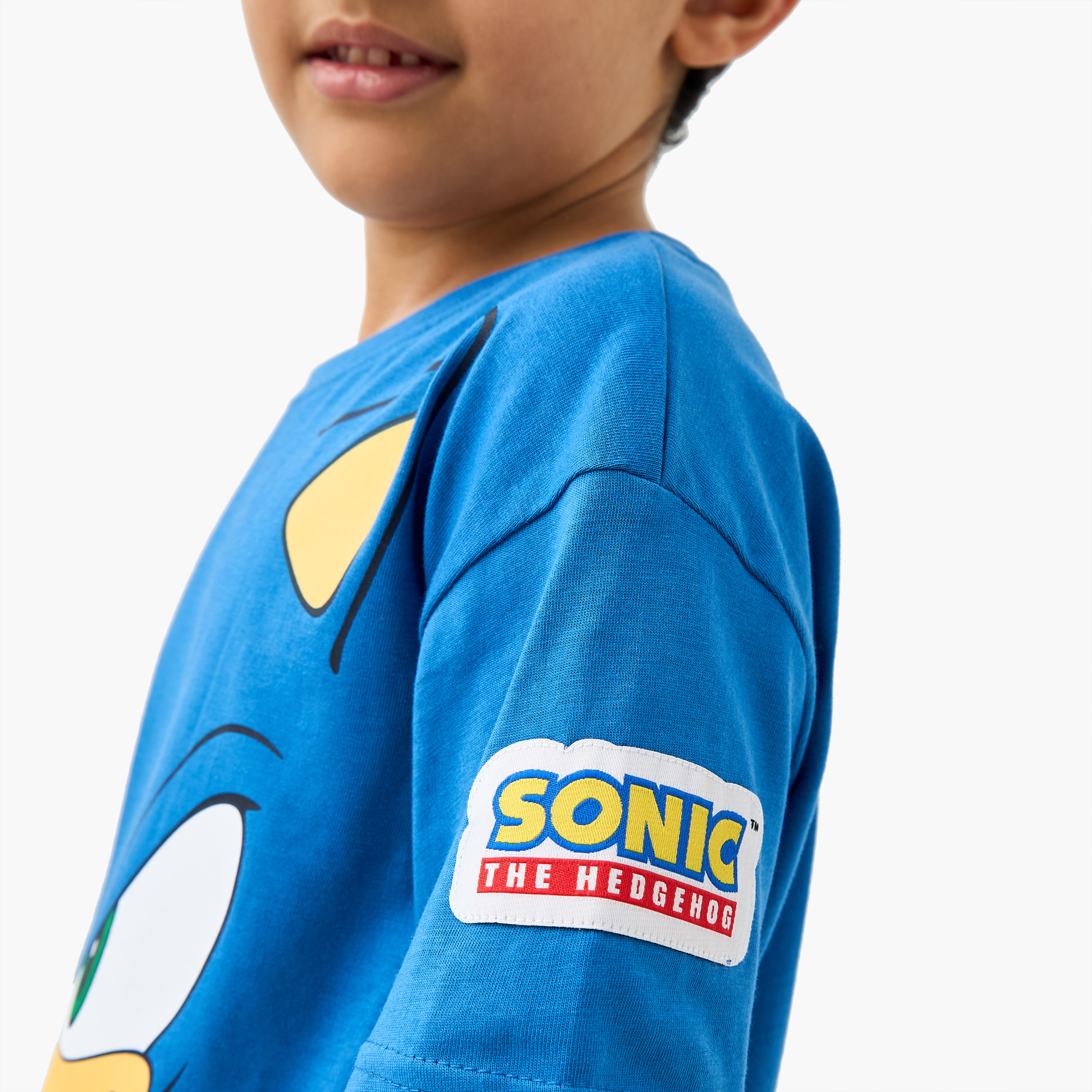 Sonic the Hedgehog Graphic Print T-shirt with Short Sleeves-boys-clothing-tshirtsandpolos-image-5