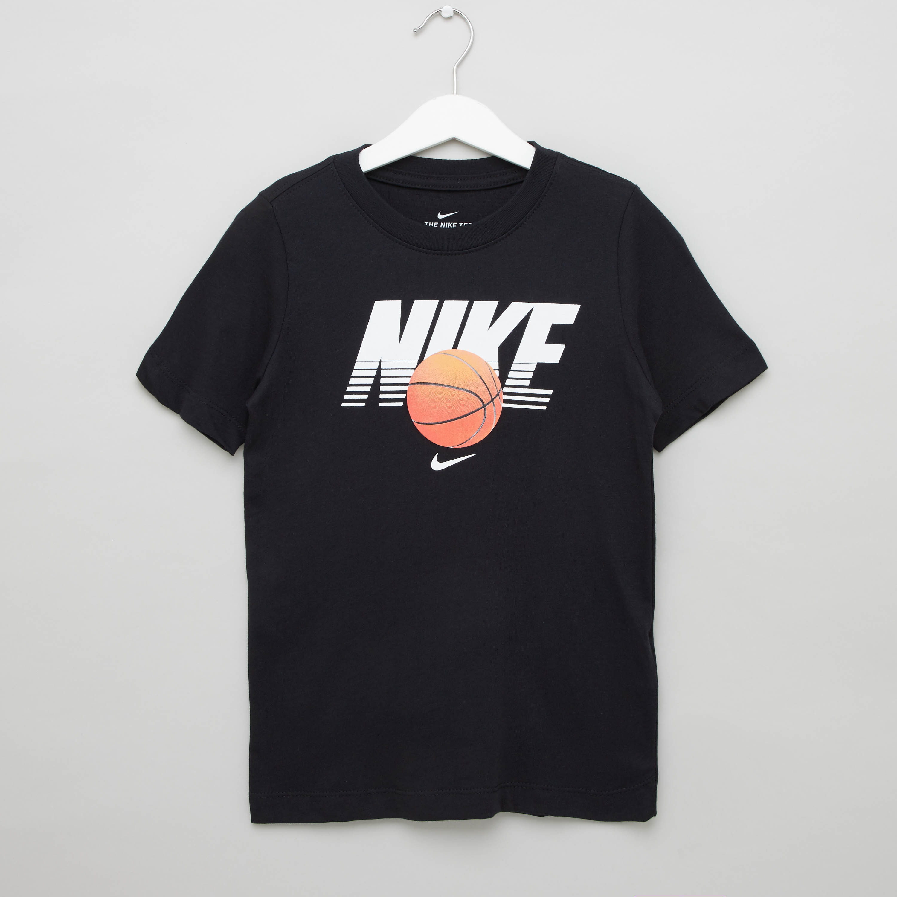 Nike Graphic Print T-shirt with Round Neck and Short Sleeves-boys-clothing-sportswear-tops-image-1