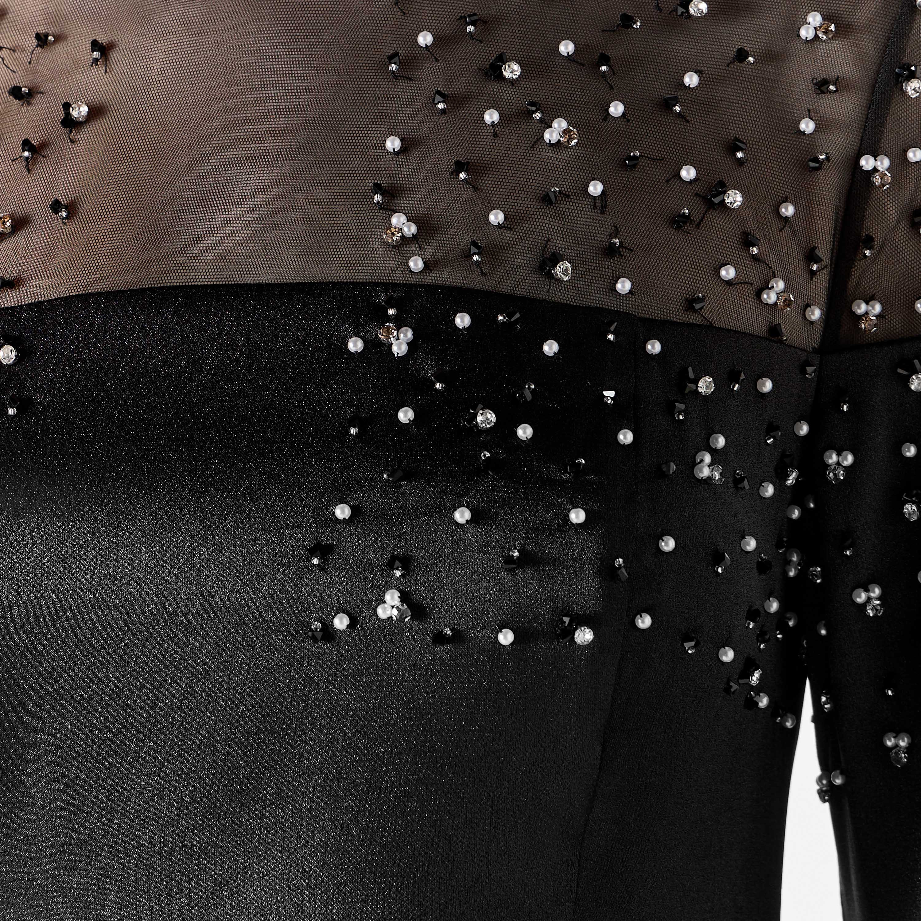 Aara Embellished Round Neck Maxi Dress with Long Slit Sleeves-women-clothing-dresses-image-5