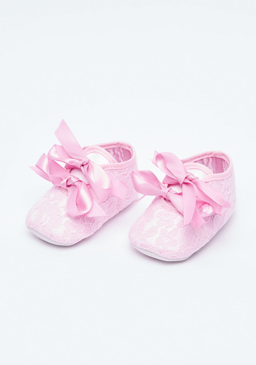 Juniors Bow Tie Detail Baby Shoes-Party-image-0