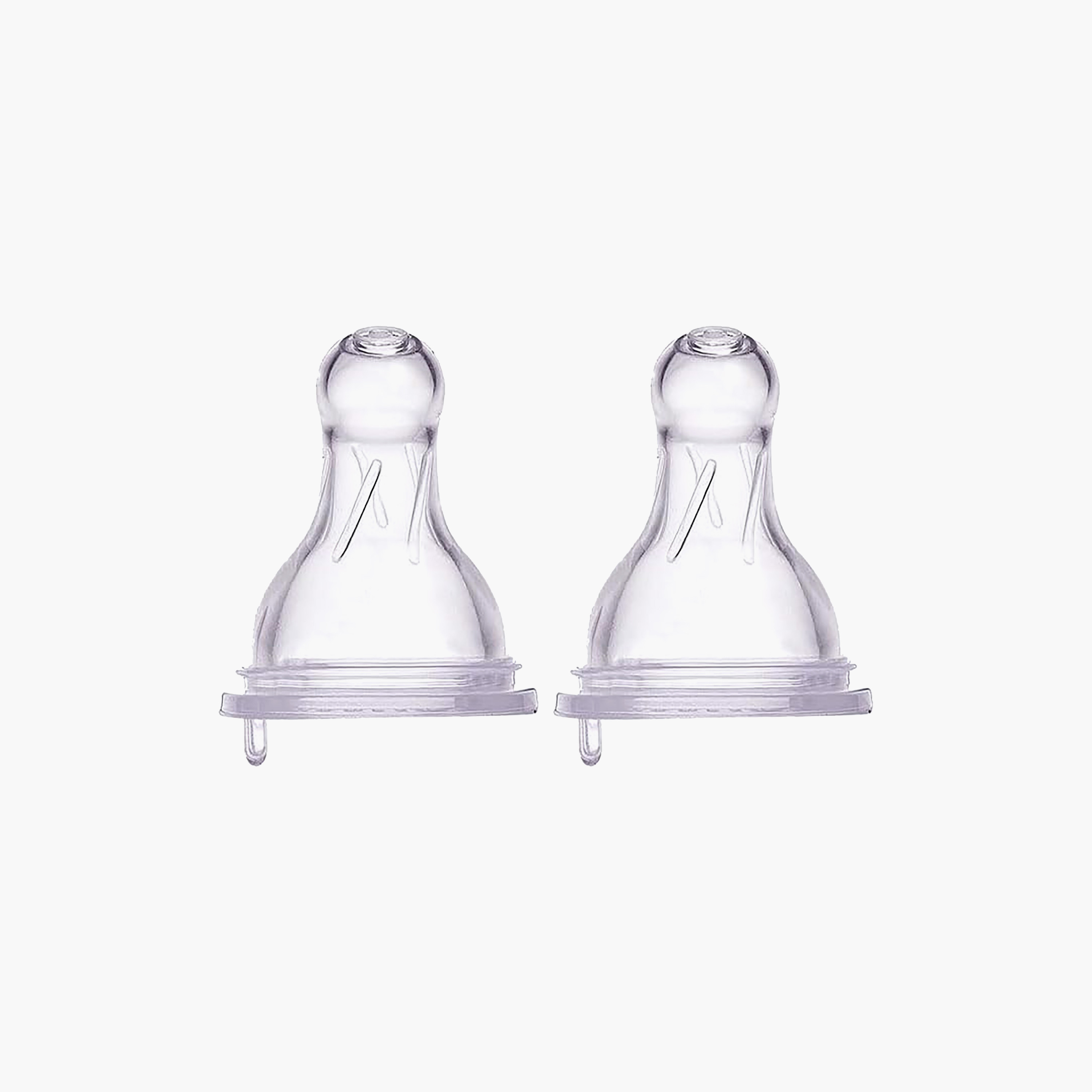 Farlin 2-Piece Crystal Clear Silicone Nipple-baby-feeding-feedingbottles-bottlesandteats-image-1
