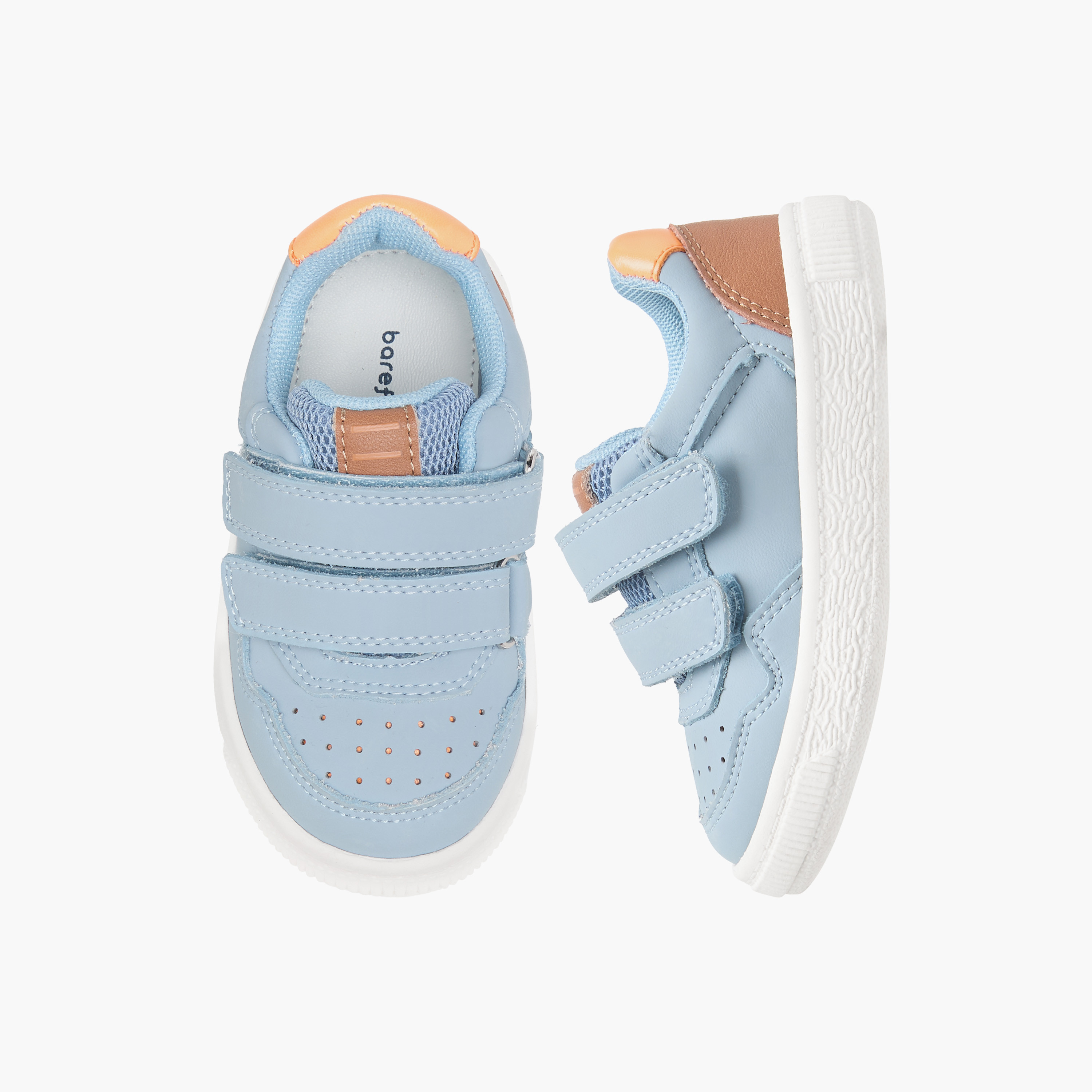 Barefeet Panelled Sneakers with Hook and Loop Closure-boys-shoes-sneakers-image-1