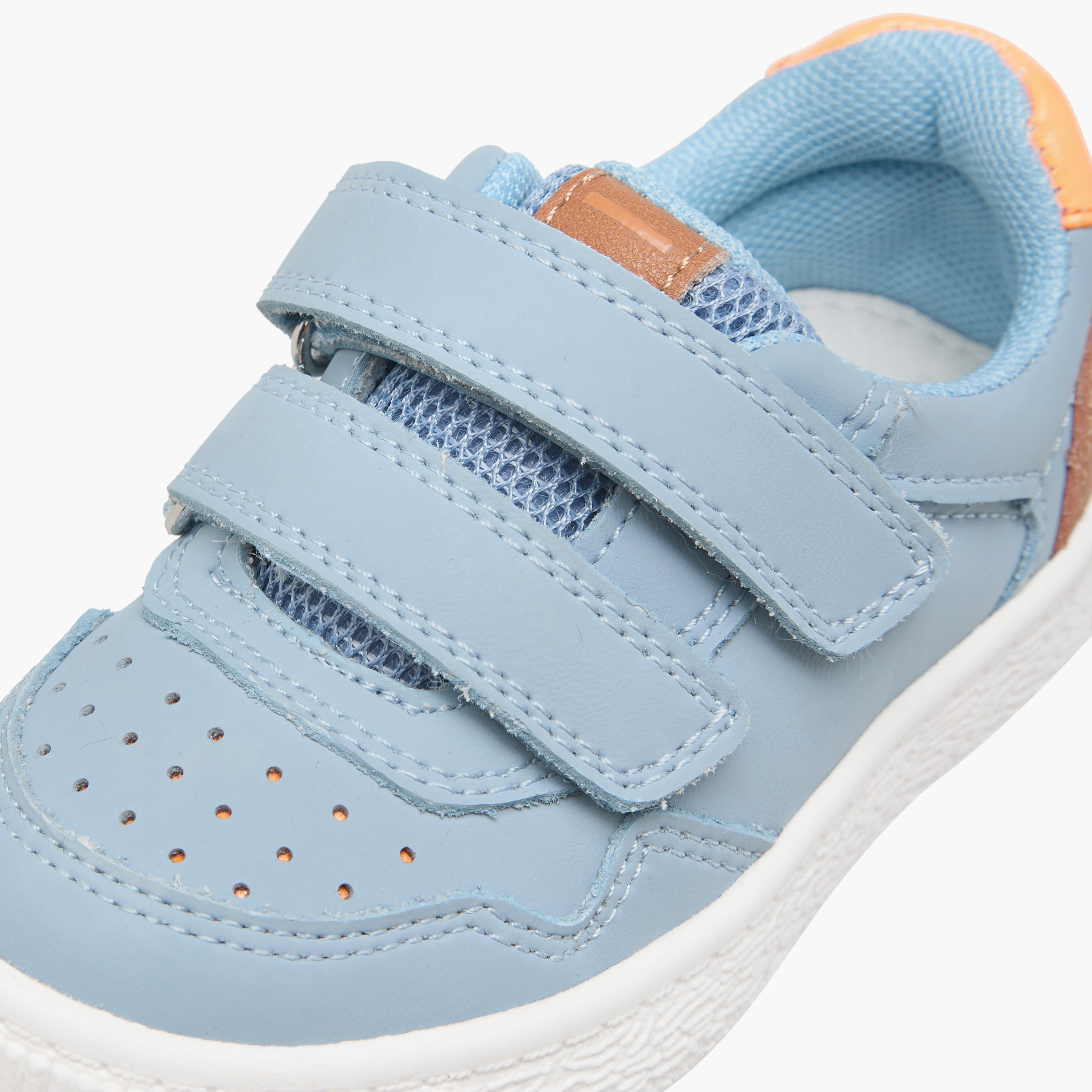 Barefeet Panelled Sneakers with Hook and Loop Closure-boys-shoes-sneakers-image-4
