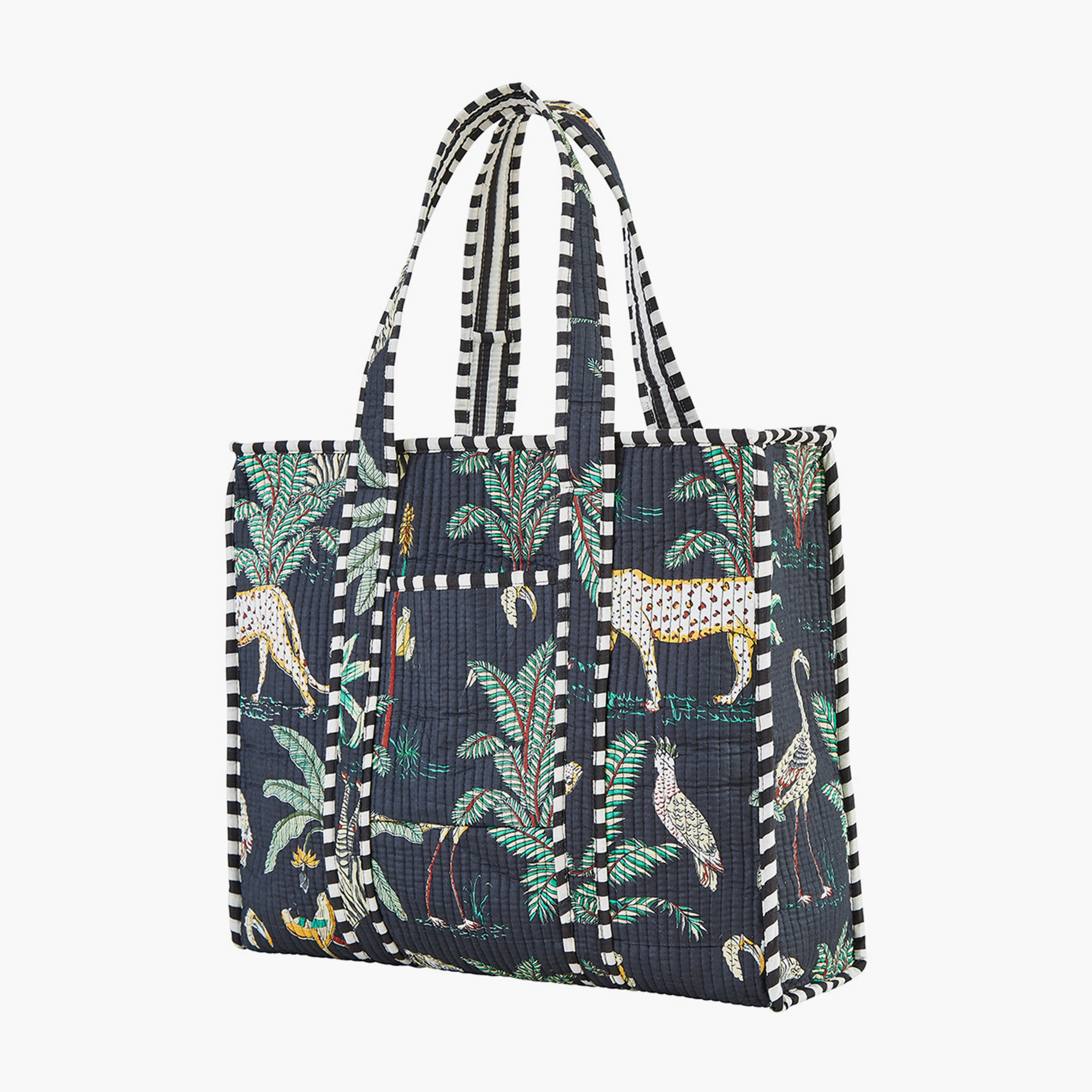حقيبة كتف نسائية مبطنة بطبعة حيوانات باللون الأسود مع جيب جانبي من يامي-women-bagsandwallets-handbags-image-3