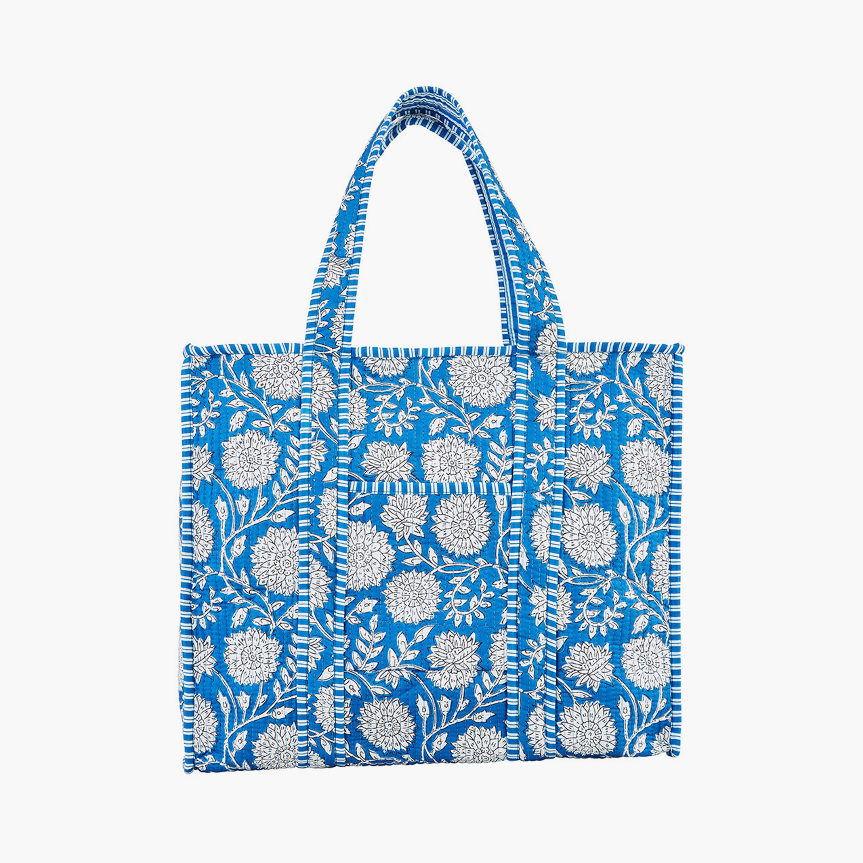 حقيبة كتف نسائية مبطنة بنقشة زهور باللون الأزرق مع جيب جانبي من يامي-women-bagsandwallets-handbags-image-2