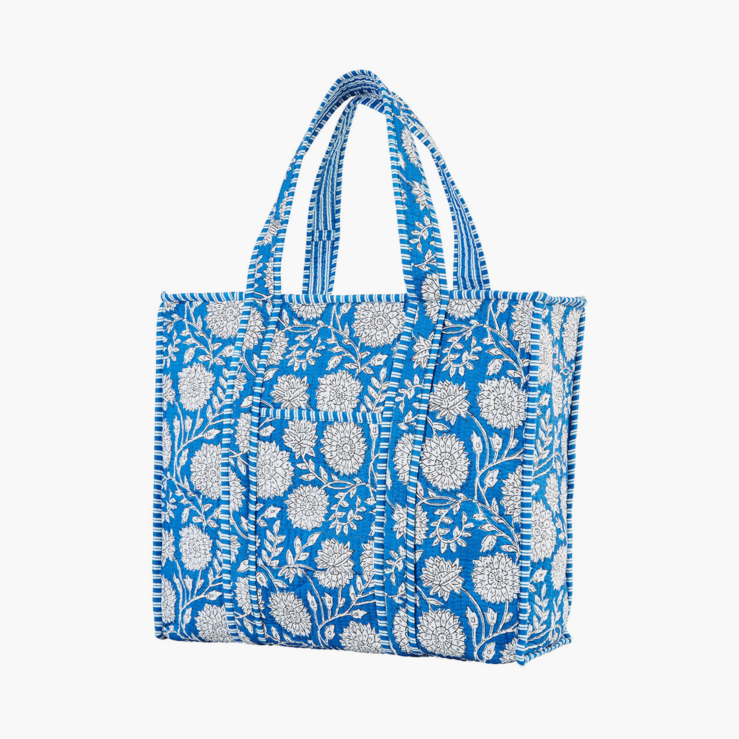 حقيبة كتف نسائية مبطنة بنقشة زهور باللون الأزرق مع جيب جانبي من يامي-women-bagsandwallets-handbags-image-3