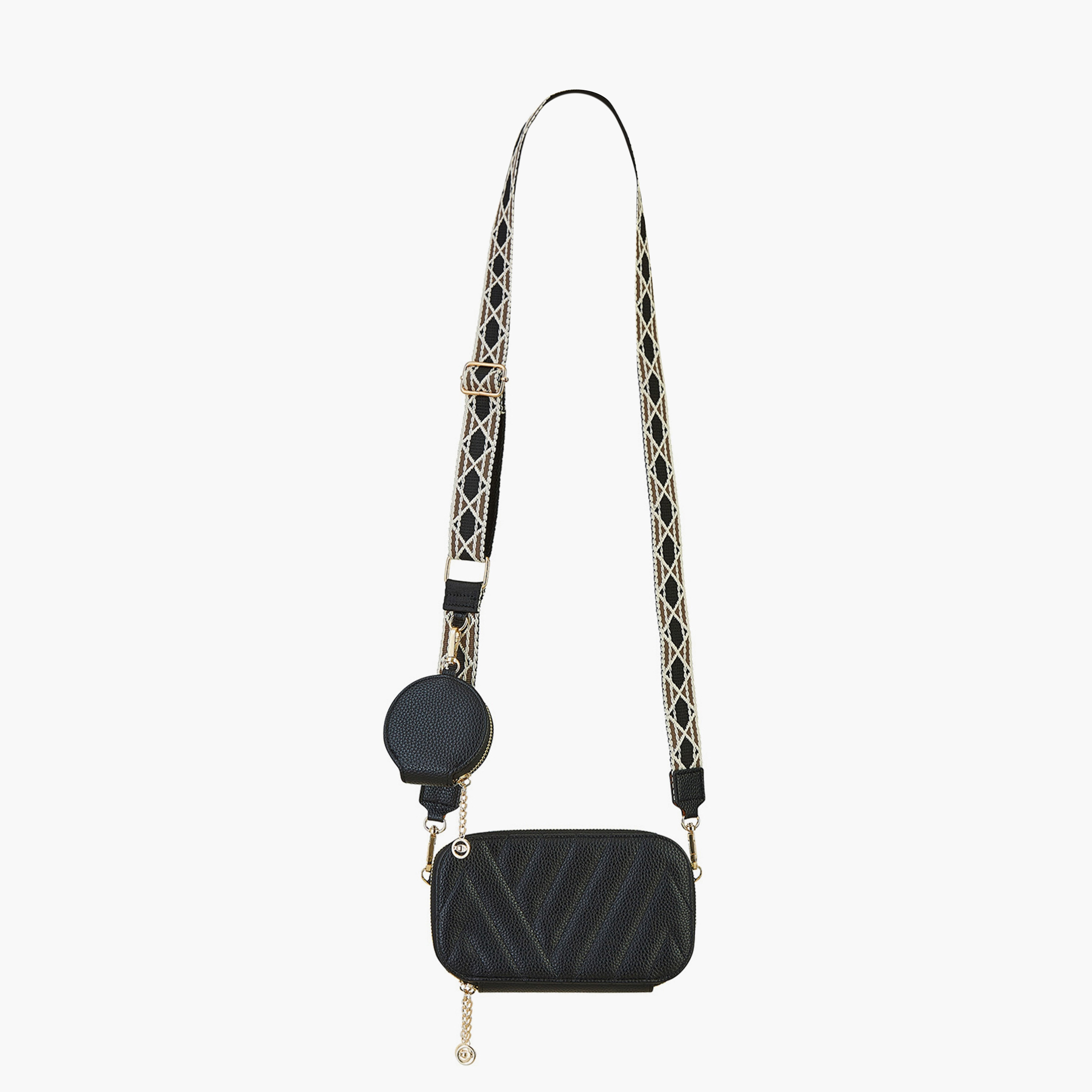 حقيبة كروس بودي نسائية مبطنة باللون الأسود وحقيبة واحدة بحزام قابل للفصل من يامي-women-bagsandwallets-handbags-image-3