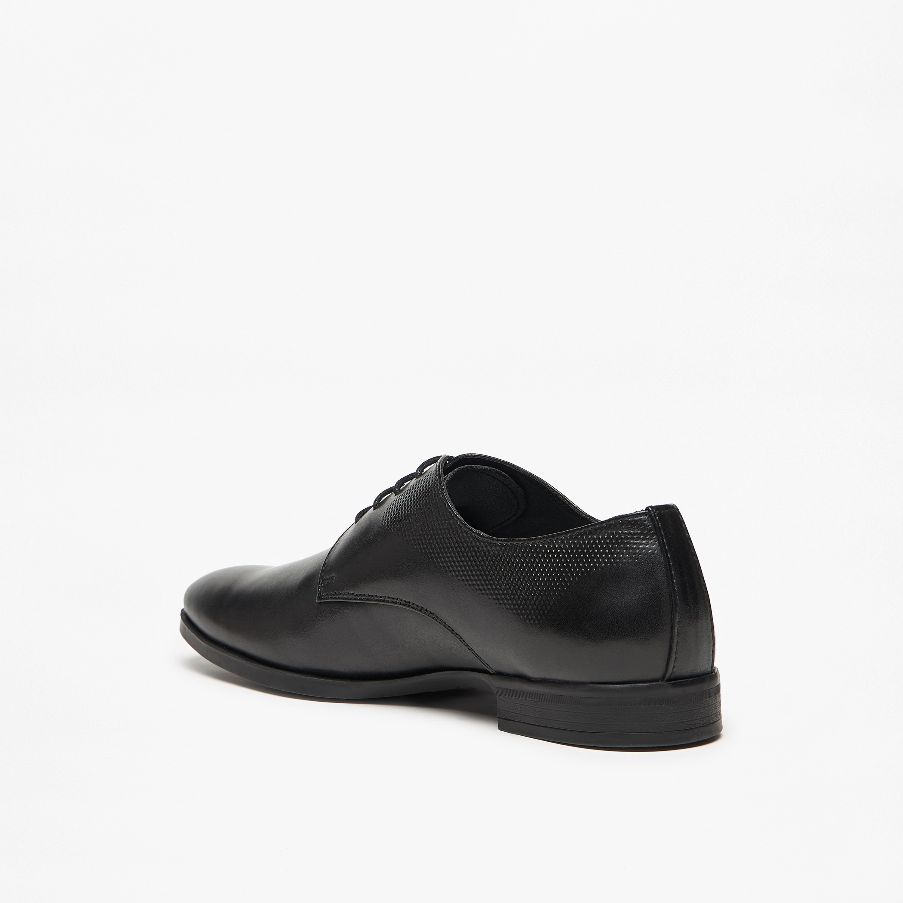 Solid Derby Shoes with Lace-Up Closure-men-shoes-formalshoes-image-2