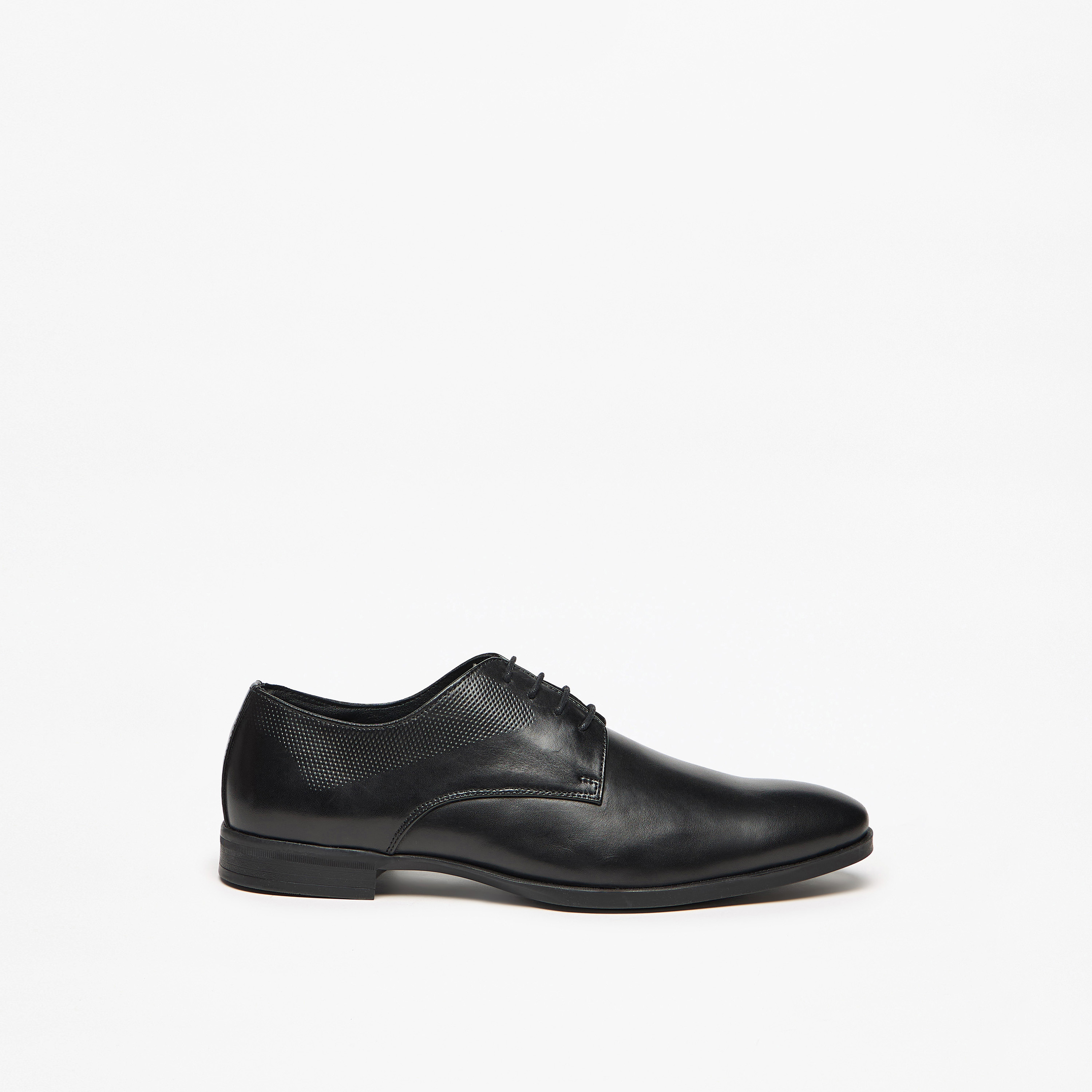 Solid Derby Shoes with Lace-Up Closure-men-shoes-formalshoes-image-3