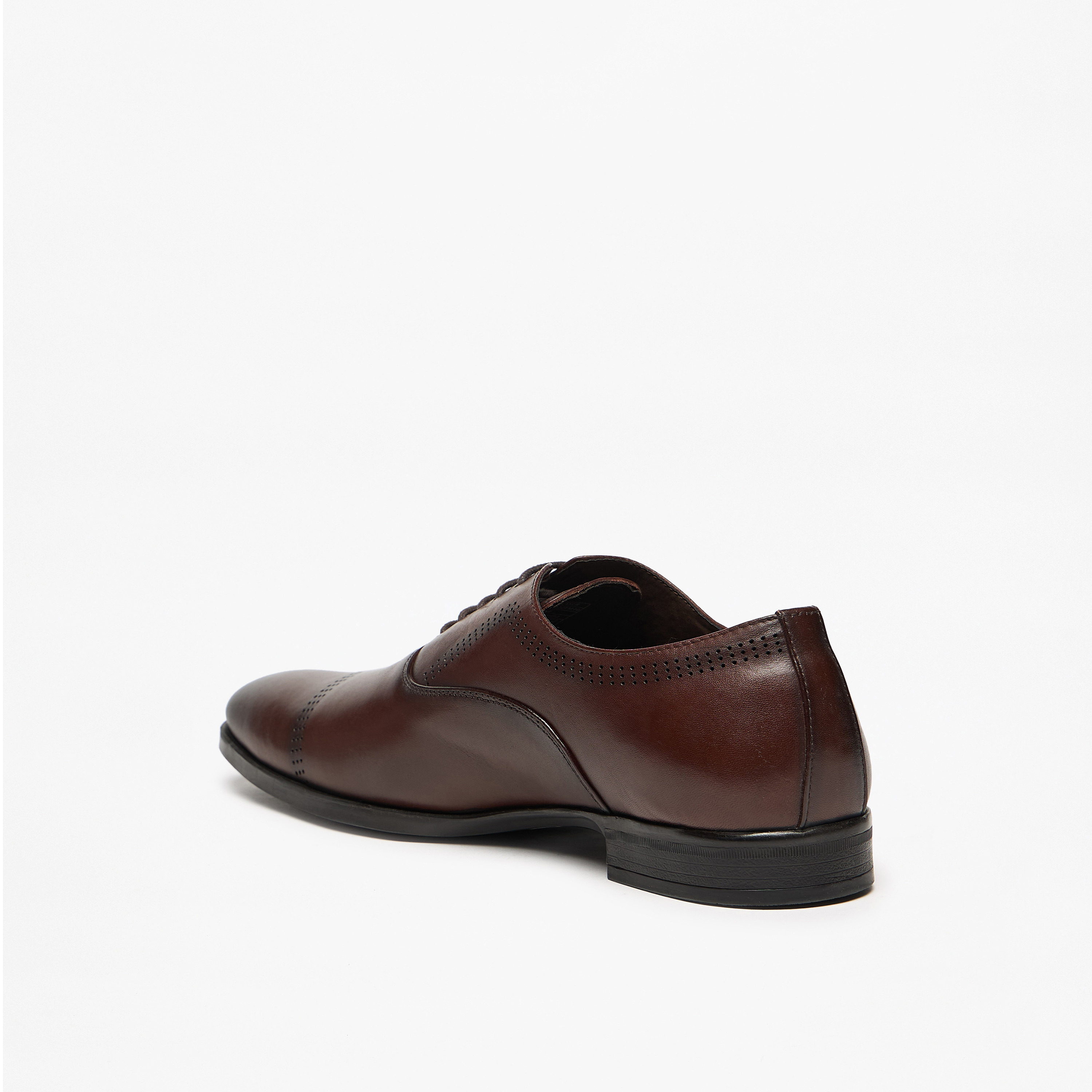 Solid Oxford Shoes with Lace-Up Closure-men-shoes-formalshoes-image-2