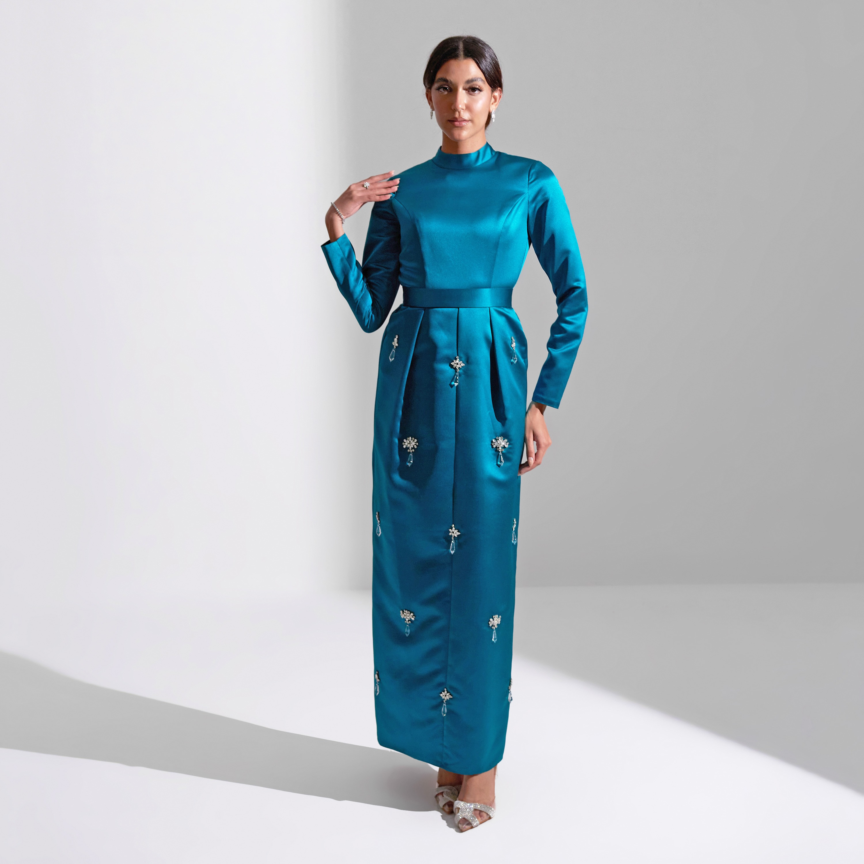 Akadia Latkan Crystal Satin Evening Women's Maxi Dress-women-clothing-dresses-image-7