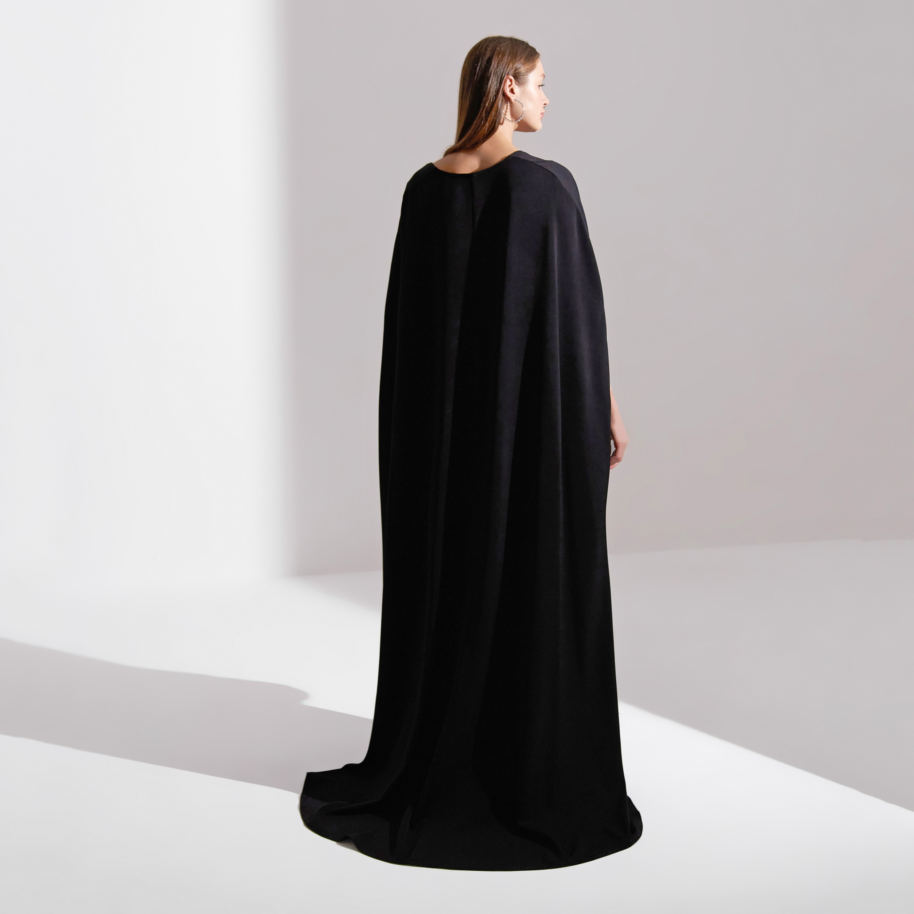Akadia 2-Piece Cape with Crystal Crepe Evening Women's Maxi Dress-women-clothing-dresses-image-3