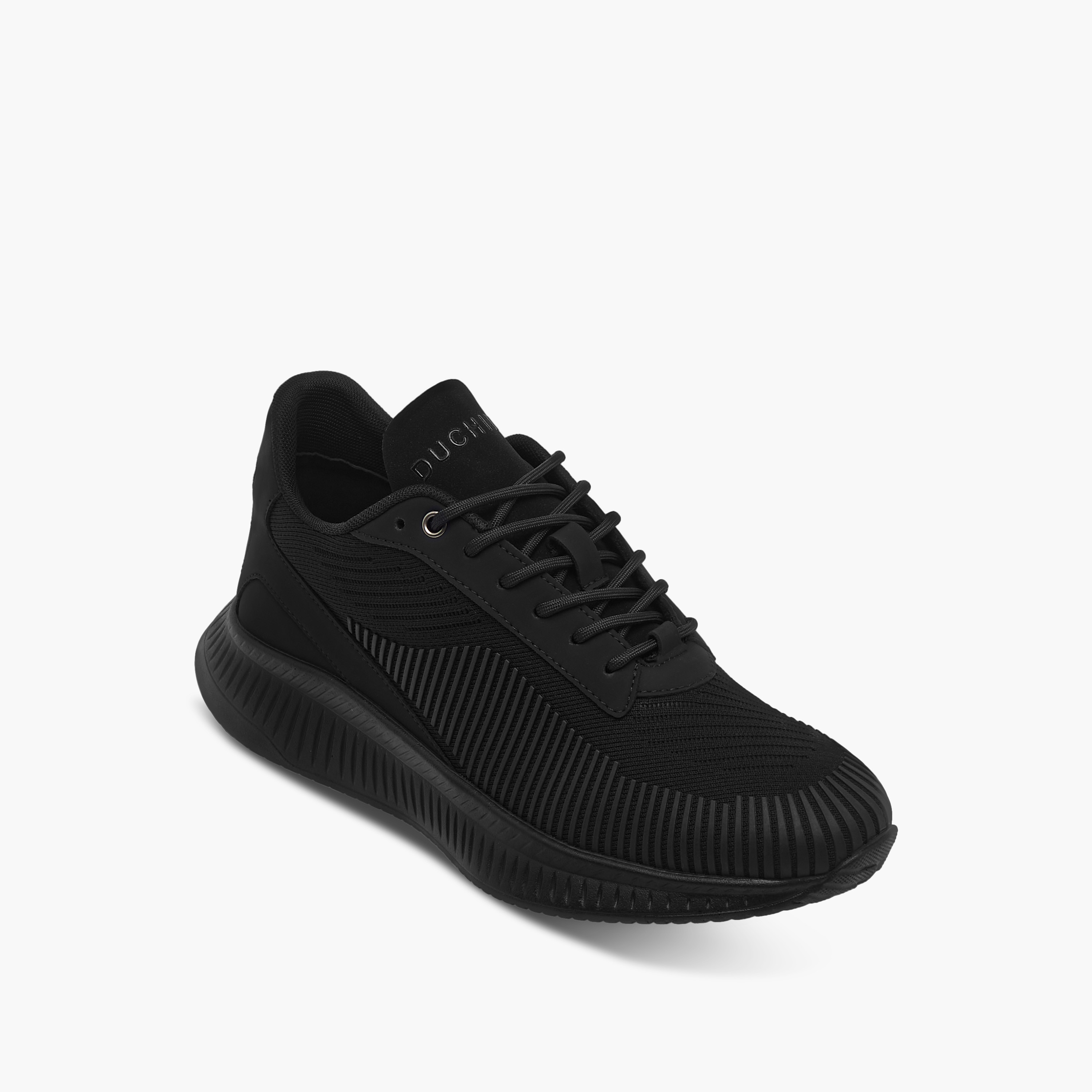 Duchini Men's Monotone Lace-Up Ankle Sneakers-men-shoes-sneakers-image-2