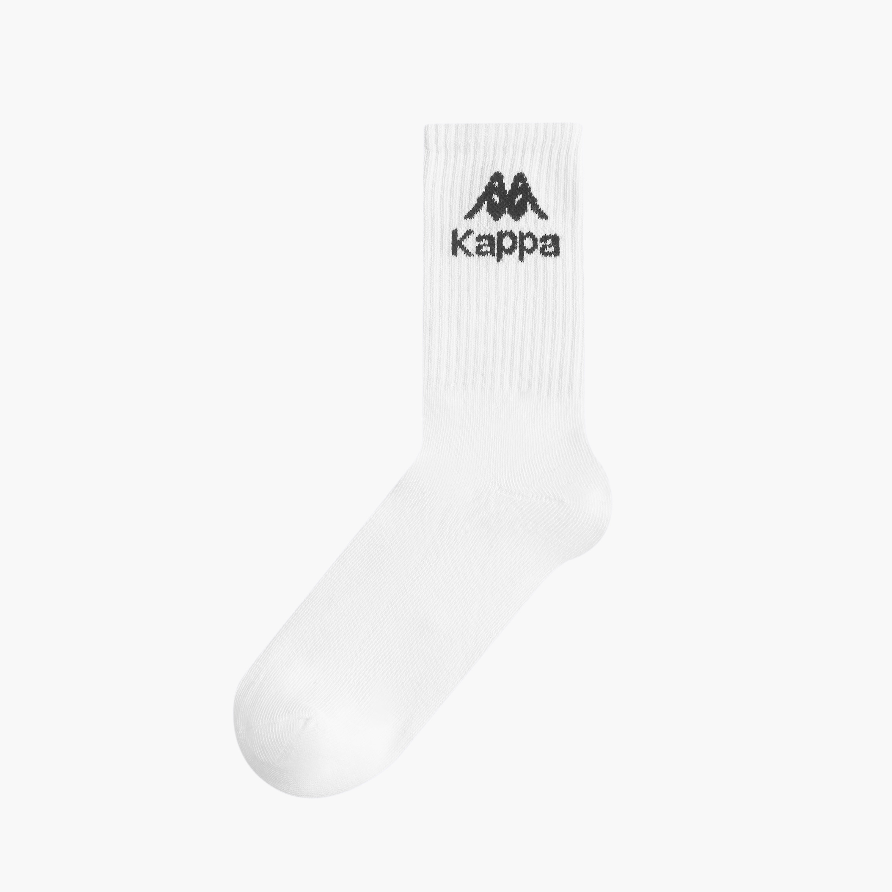 Kappa Logo Detail Non Terry Crew Length Socks - Set of 5-girls-accessories-socks-image-2