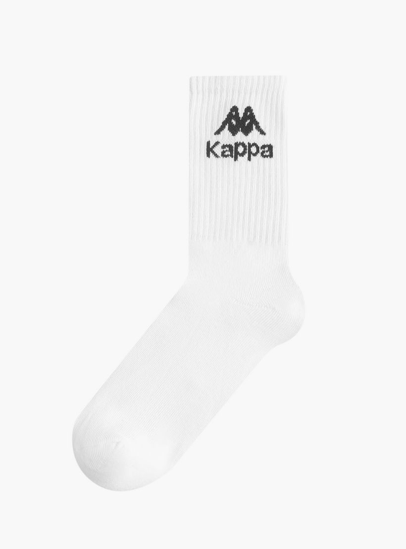 طقم جوارب غير وبريّة 5 أزواج بطول متوسط وتفاصيل الشعار من كابا-girls-accessories-socks-image-2