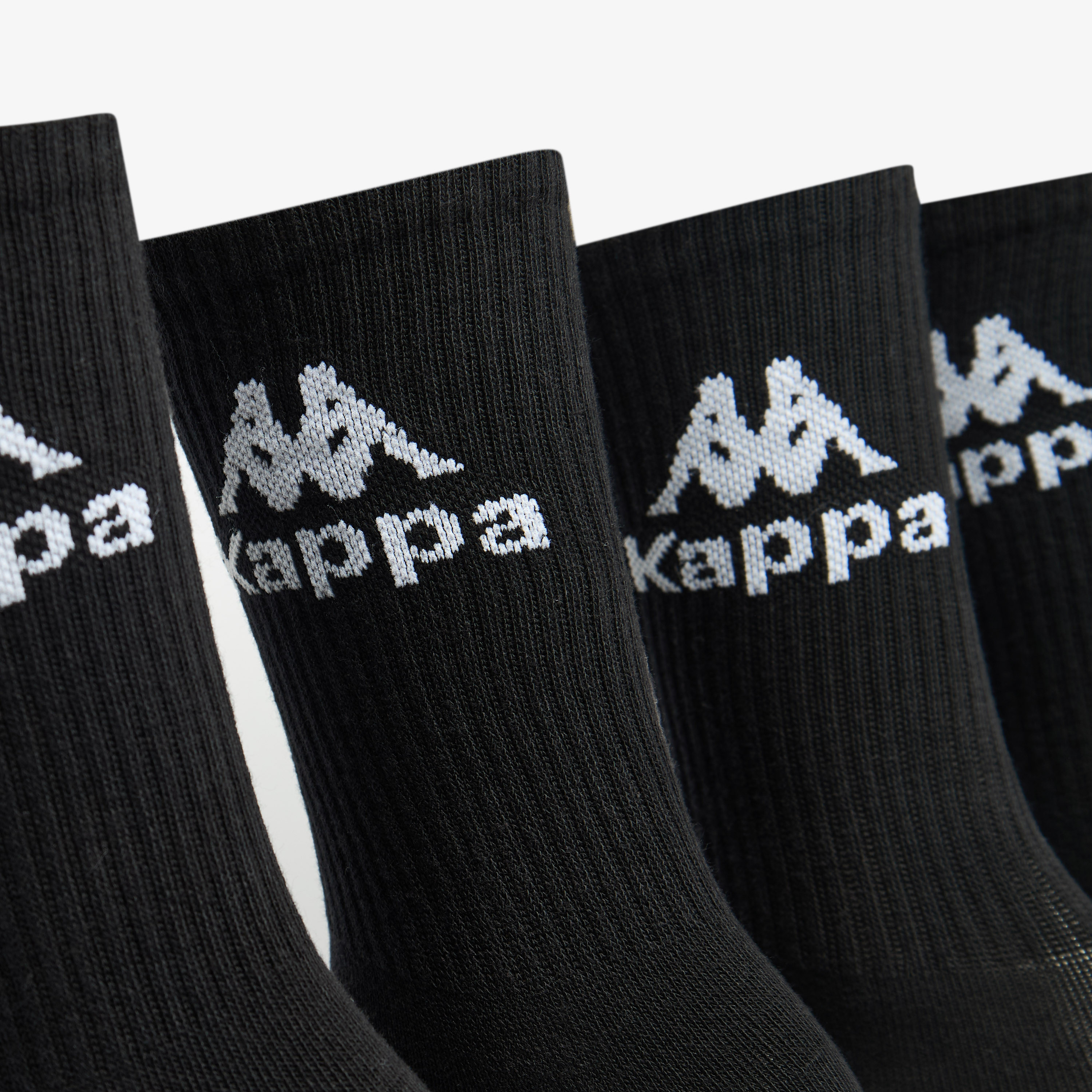 Kappa Logo Print Ankle Length Socks - Set of 5-women-socksandstockings-image-2