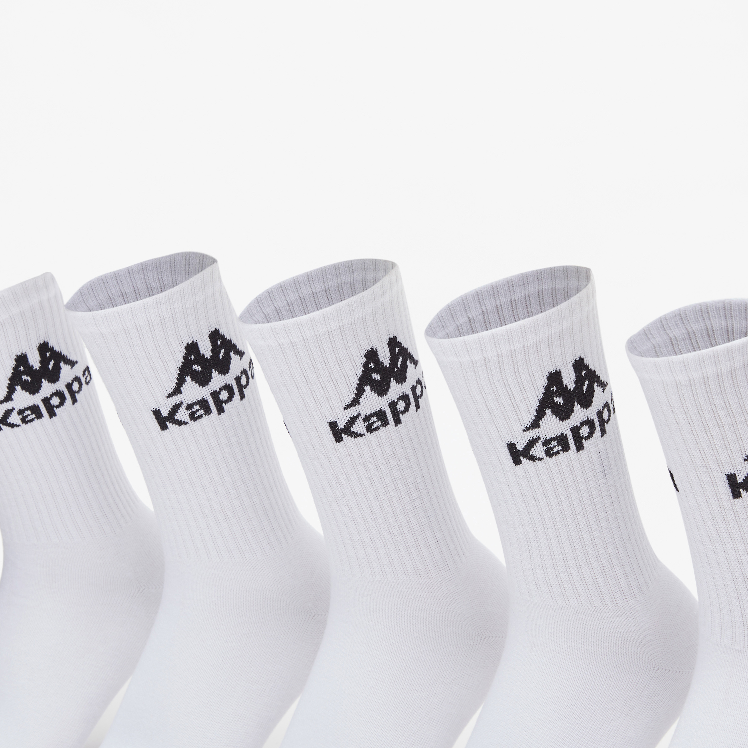 Kappa Logo Print Ankle Length Socks - Set of 5-women-socksandstockings-image-2