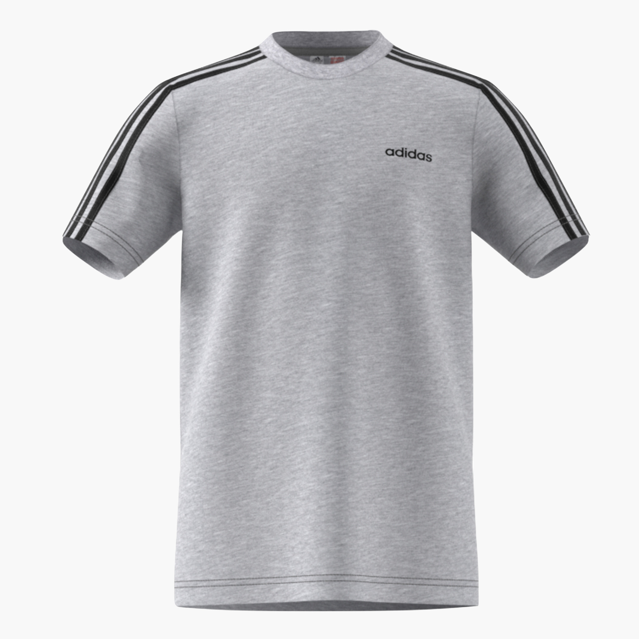Adidas Logo Print Training T-shirt with Short Sleeves and Crew Neck-boys-clothing-sportswear-tops-image-1
