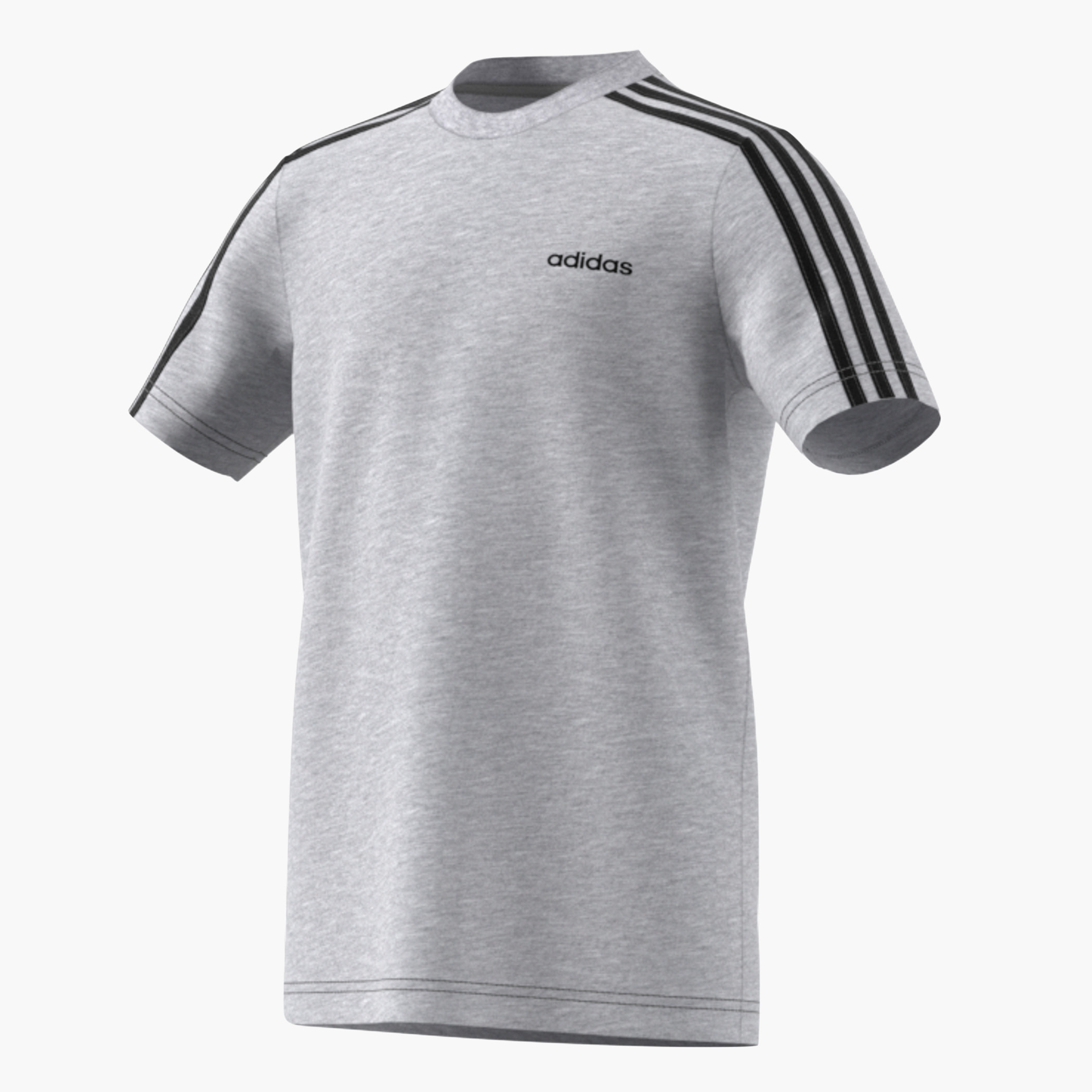 Adidas Logo Print Training T-shirt with Short Sleeves and Crew Neck-boys-clothing-sportswear-tops-image-3