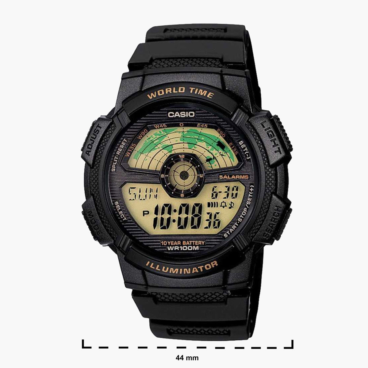 Casio Men's Black Digital Resin Strap Watch AE-1100W-1BVDF-men-watchesandjewellery-watches-image-2