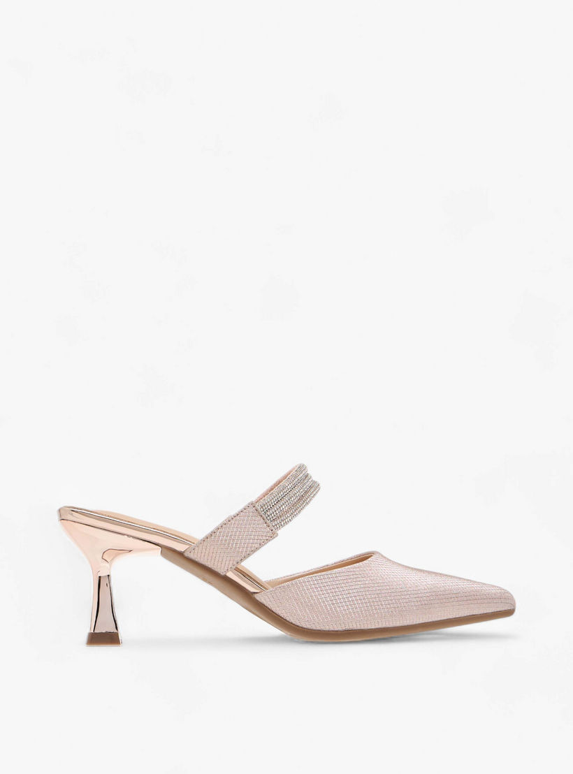 Flora Bella Embellished Pointed Toe Mules with Flared Heels-women-shoes-heels-image-3