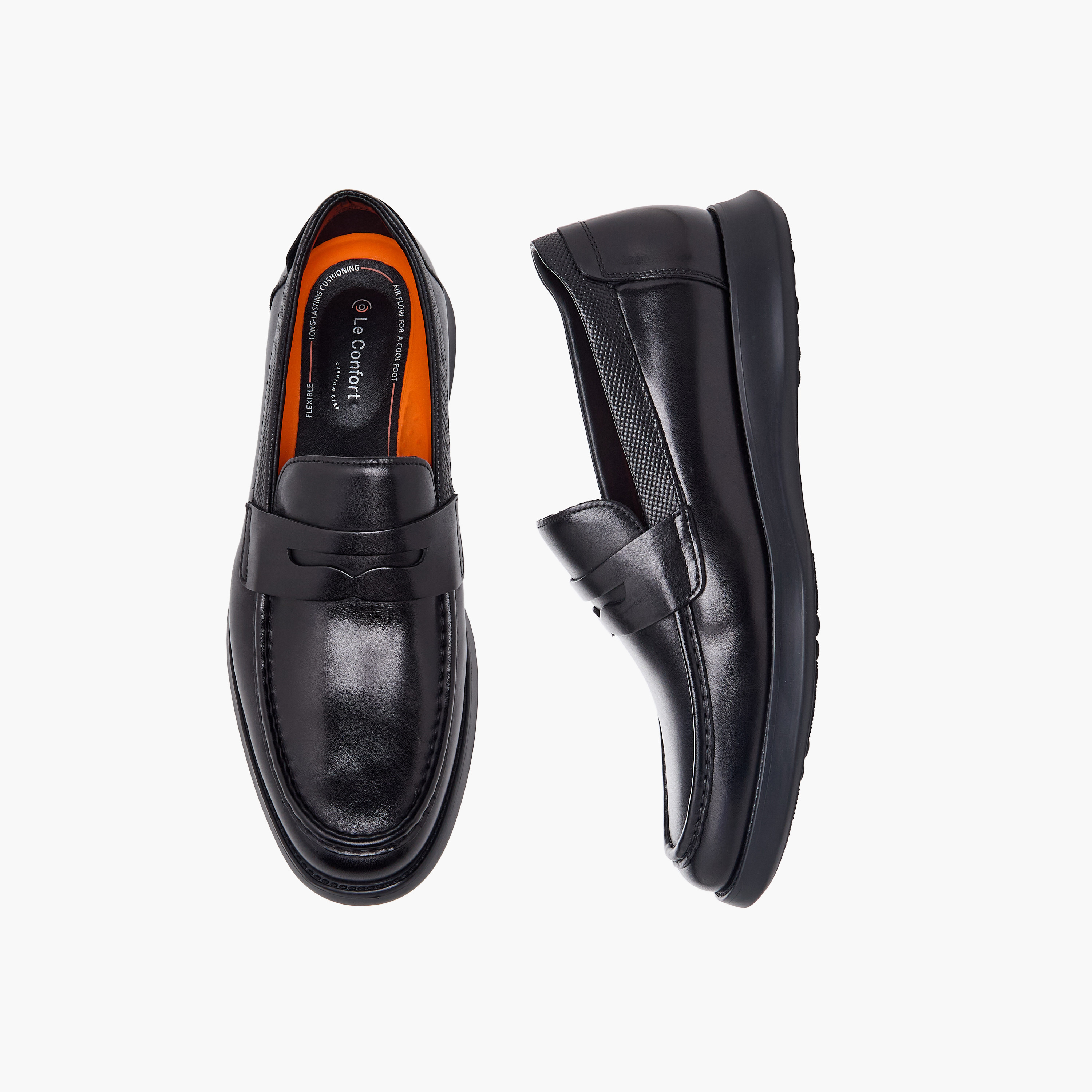 Le Confort Men Leather Slip-On Loafers-men-shoes-formalshoes-image-1