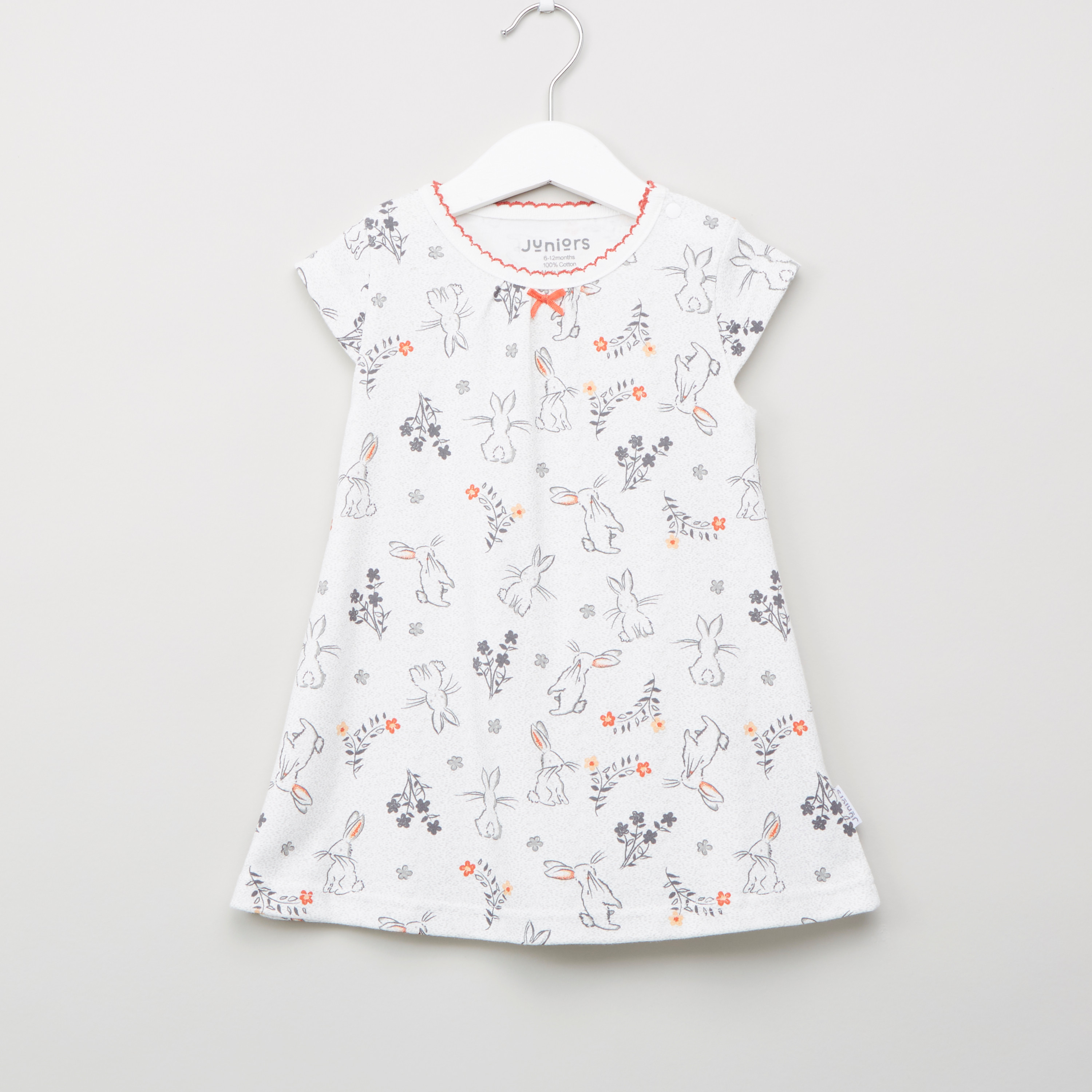 Buy Baby Girls Juniors Printed T shirt Dress with Short Sleeves Online Centrepoint UAE